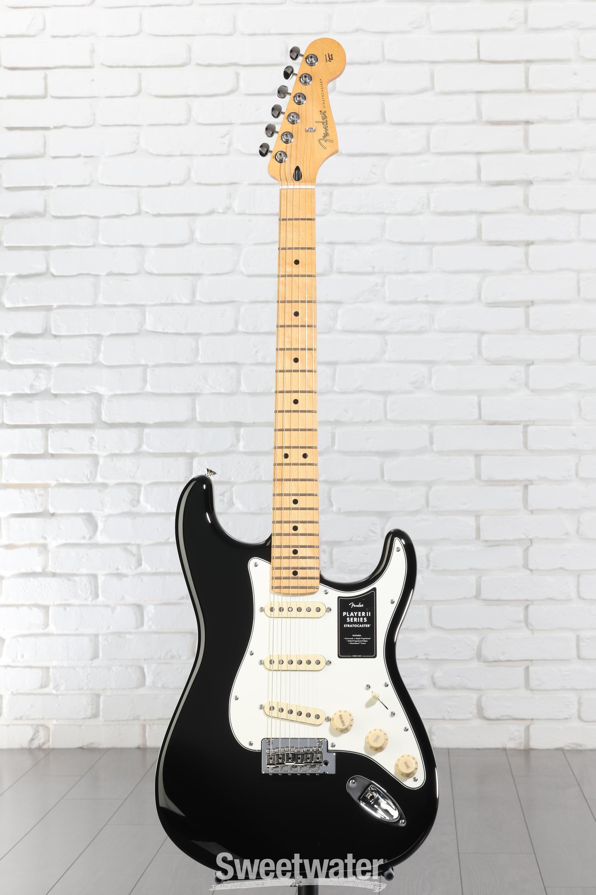 Fender Player II Stratocaster Electric Guitar - Black with Maple