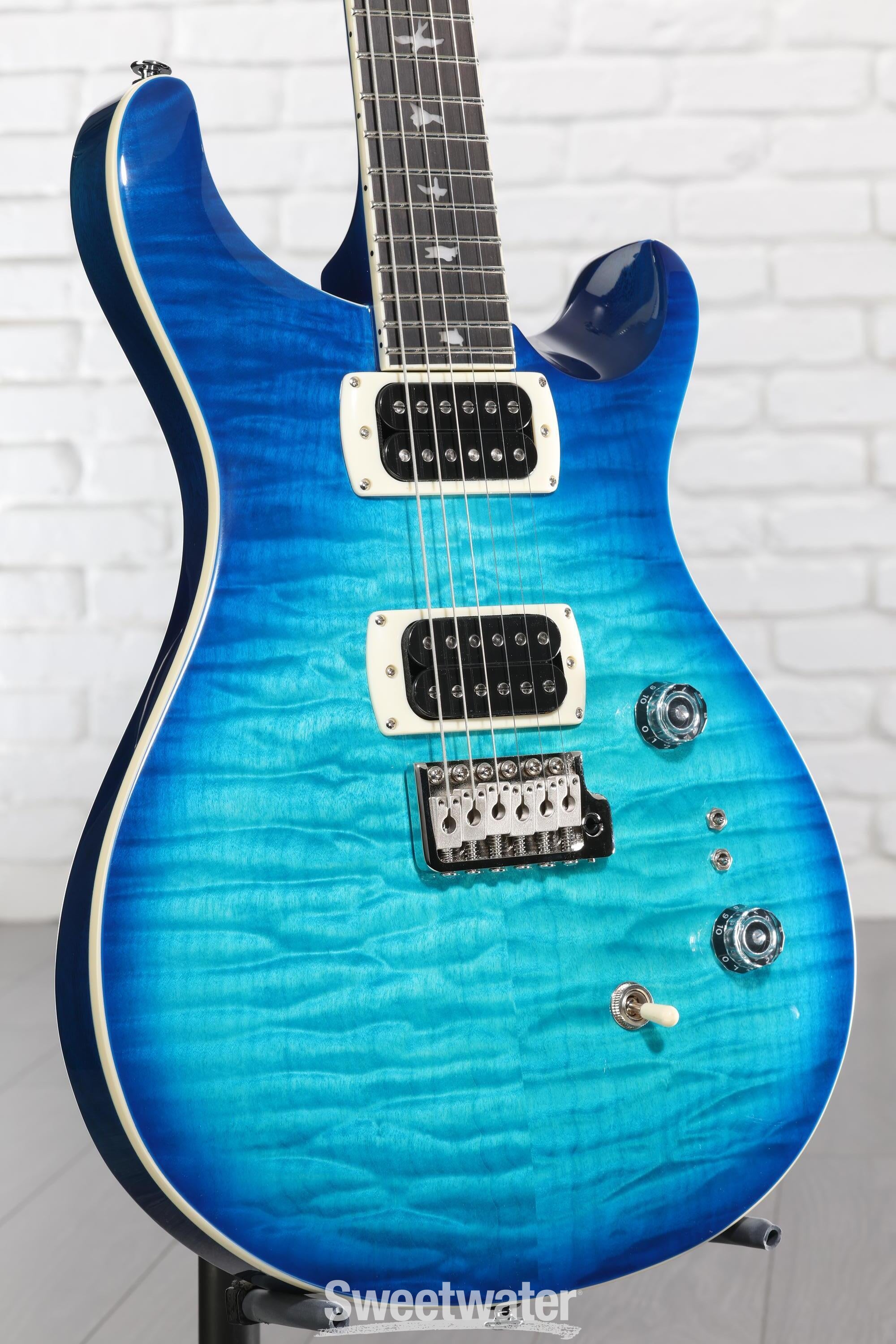 Photo of PRS SE Custom 24-08 Quilt Electric Guitar - Lake Blue