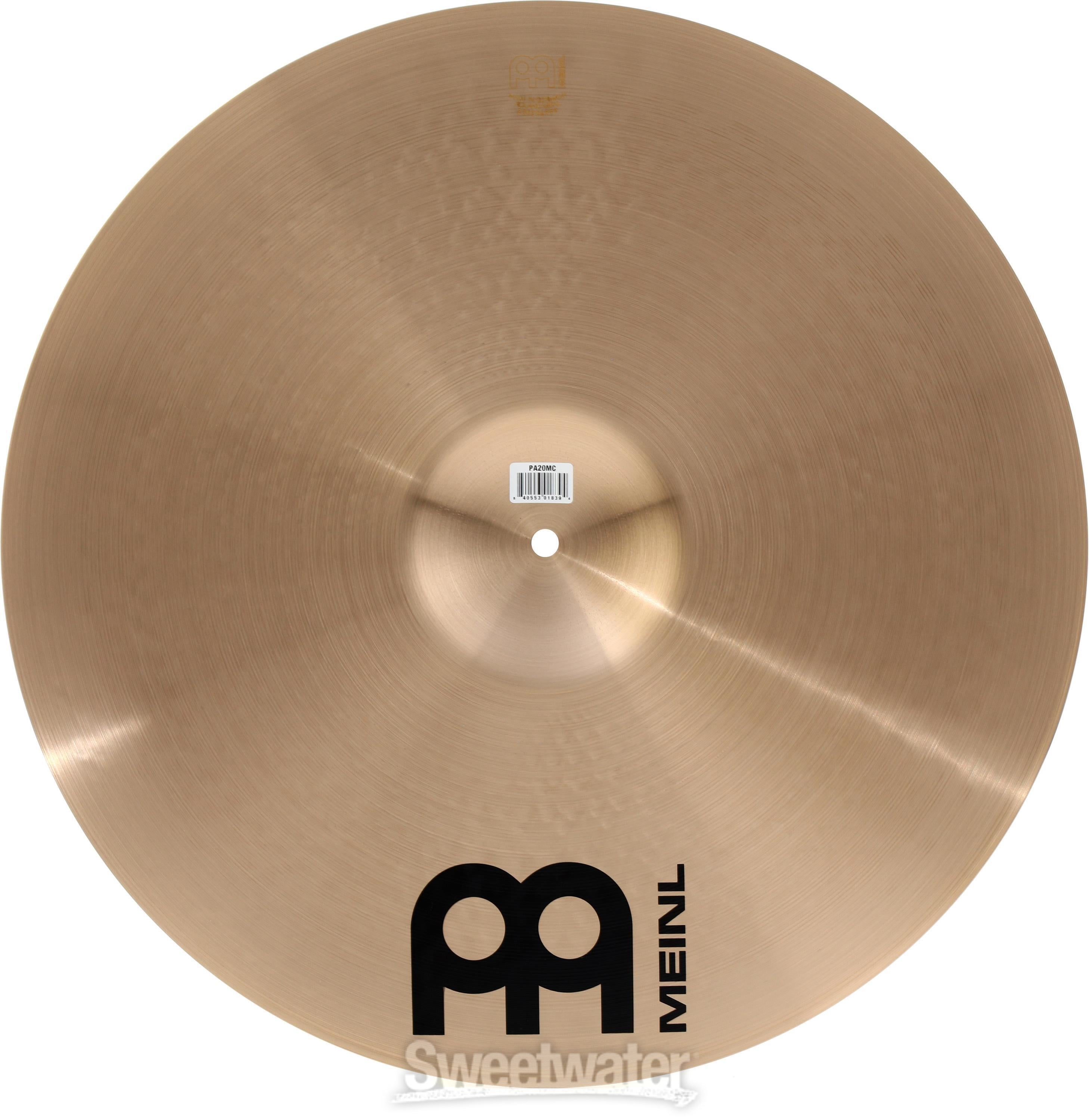 Meinl Cymbals 20 inch Pure Alloy Medium Crash Cymbal | Sweetwater