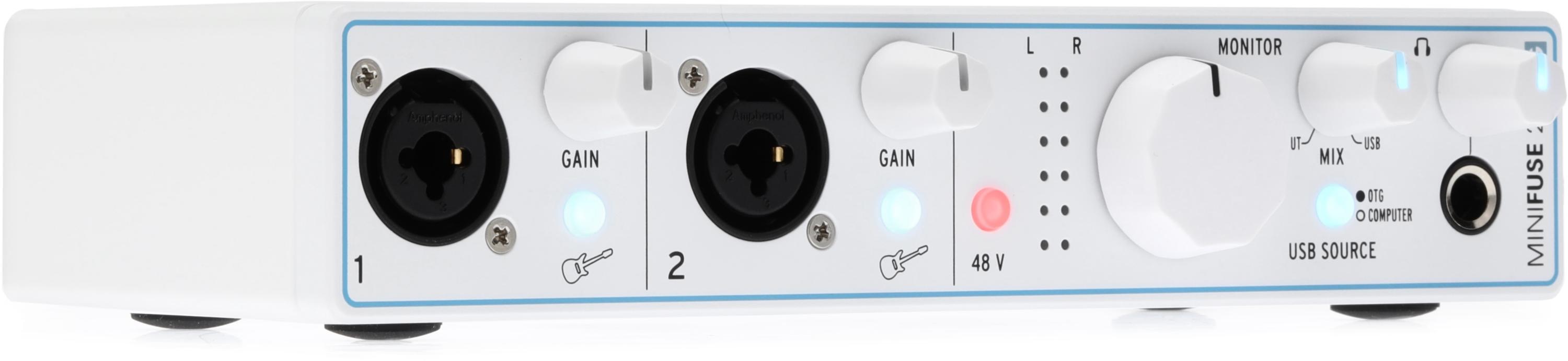 Arturia MiniFuse 2 OTG USB-C Audio Interface - White | Sweetwater