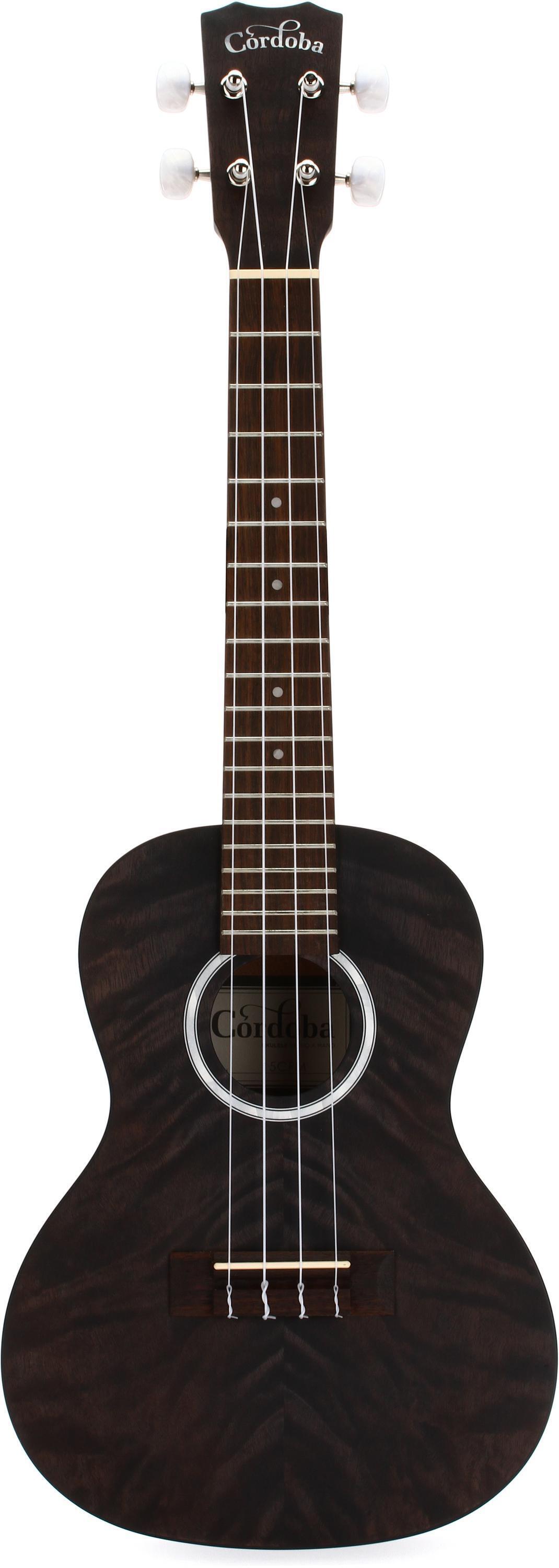 Cordoba 15CFM Concert Ukulele - Granite Gray | Sweetwater