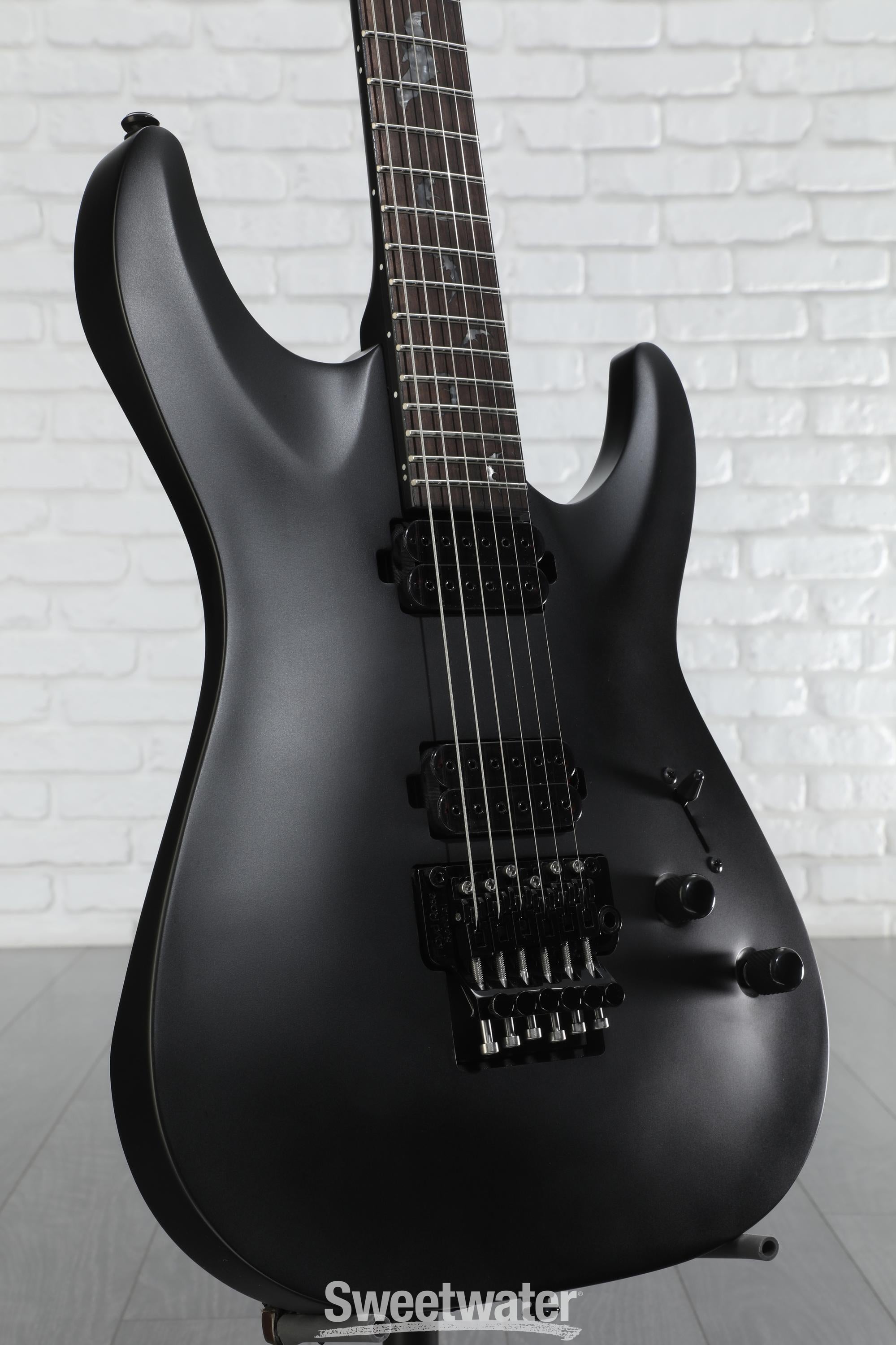 Schecter Damien-6 FR SBK Electric Guitar - Satin Black