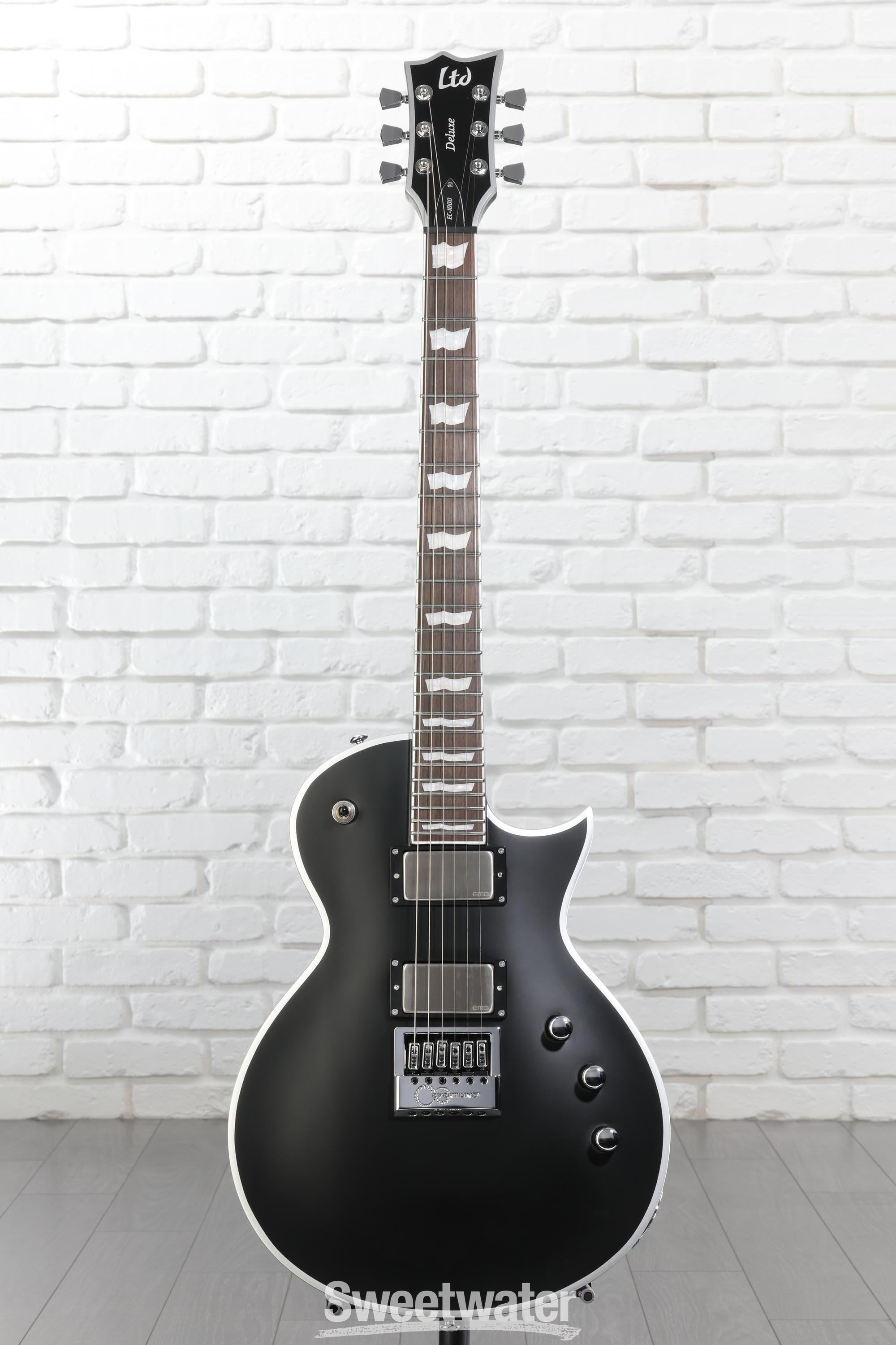 ESP LTD EC-1000 Evertune BB Electric Guitar - Black Satin | Sweetwater