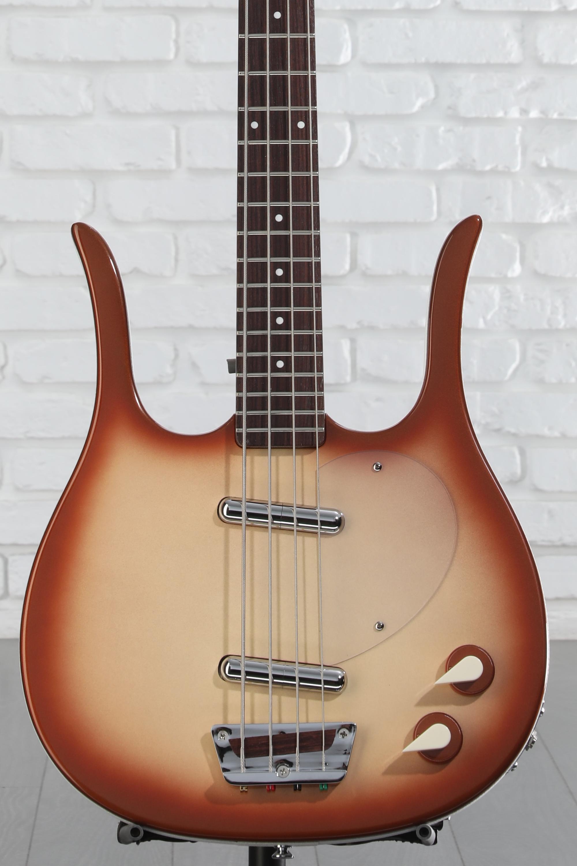 【美品】Danelectro Longhorn Bass スイッチクラフト Danelectro Longhorn Bass Guitar - Copper Burst | Sweetwater
