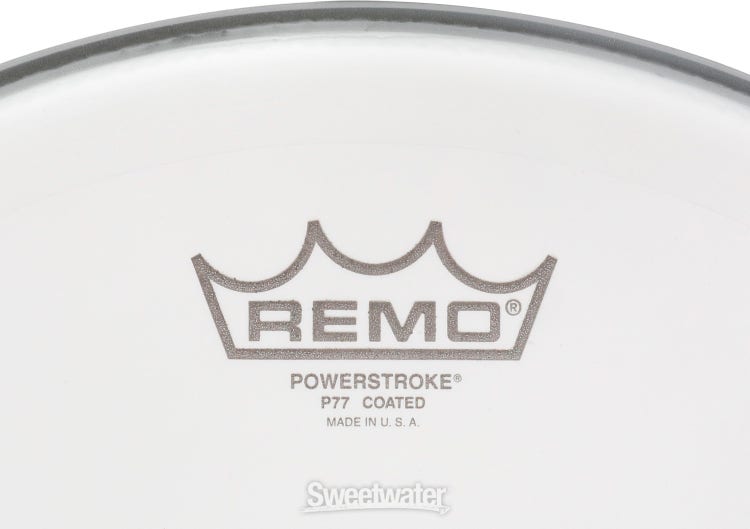Remo Powerstroke 77 Coated Snare Drumhead - 14 inch - with Clear Dot