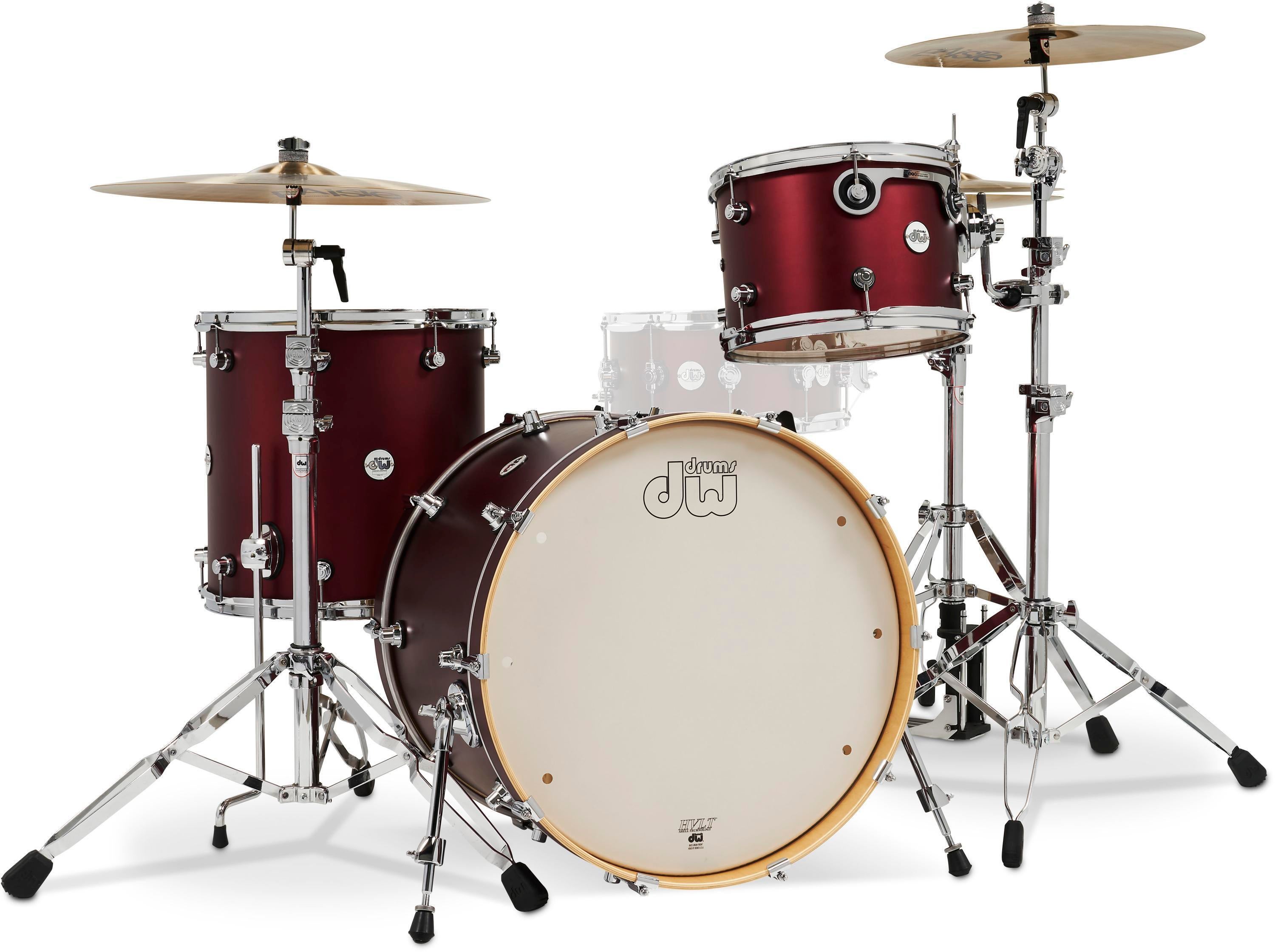 SLAMMIN' RECORDS 12inch 10枚set DW DDLM2213CM Design Series 3-piece Shell Pack - Crimson