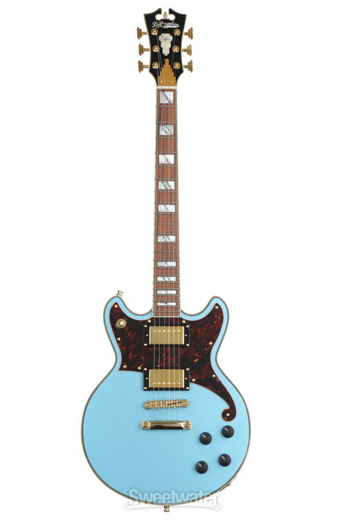 D'Angelico Deluxe Brighton Electric Guitar - Steel Blue | Sweetwater