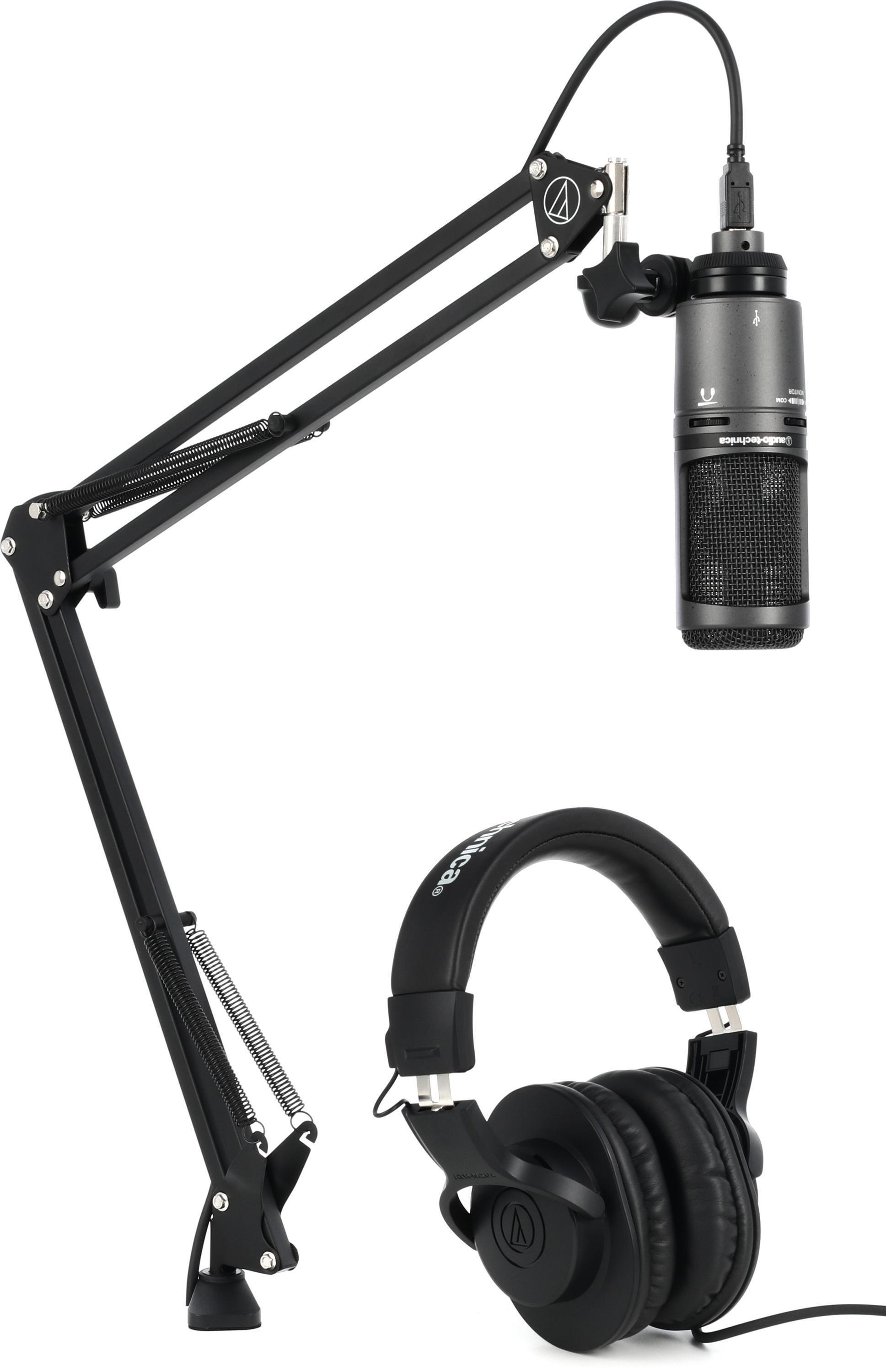 Audio-Technica AT2020USB+PK Streaming/Podcasting Pack | Sweetwater