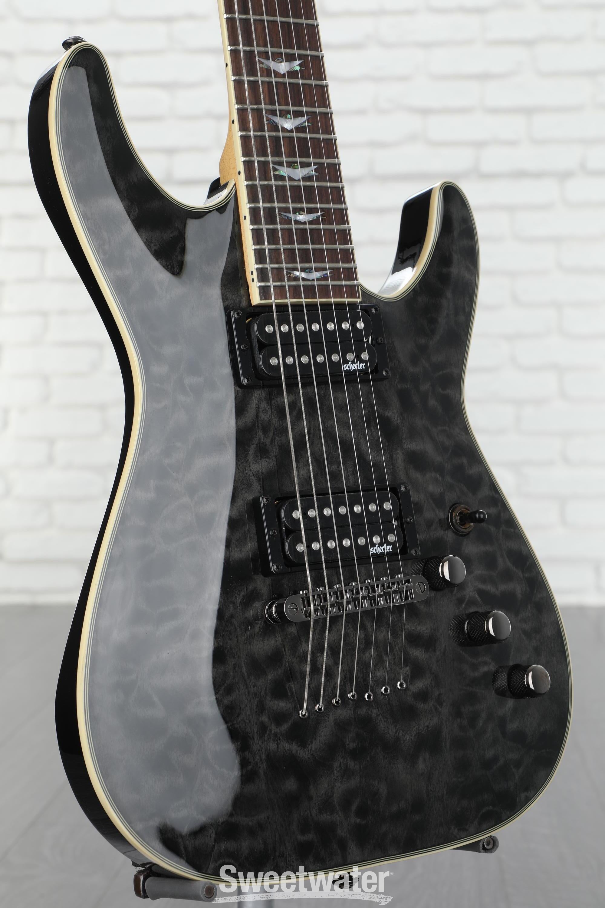 Schecter Omen Extreme-7 Electric Guitar - See Thru Black