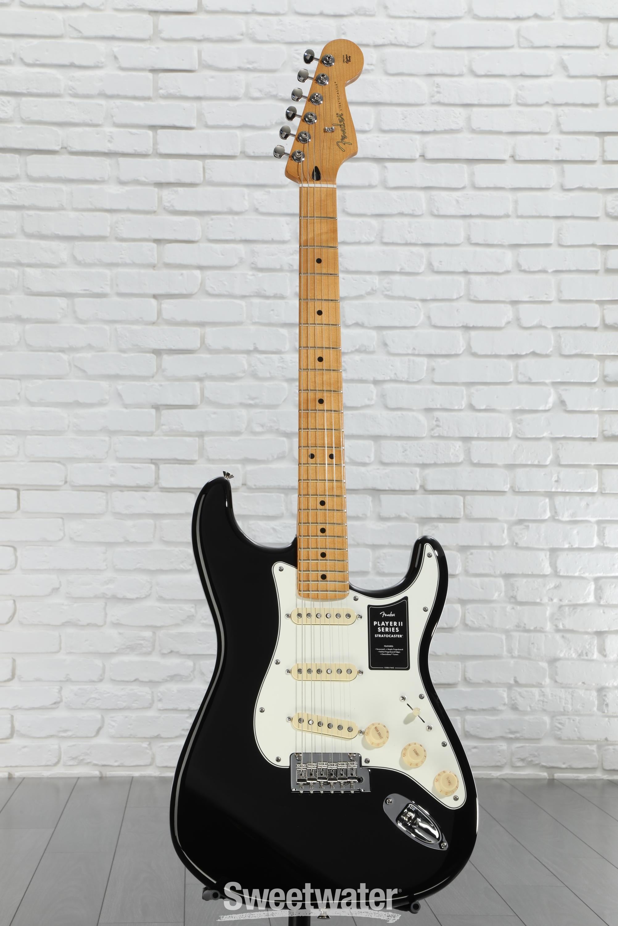 Fender Player II Stratocaster Electric Guitar - Black with