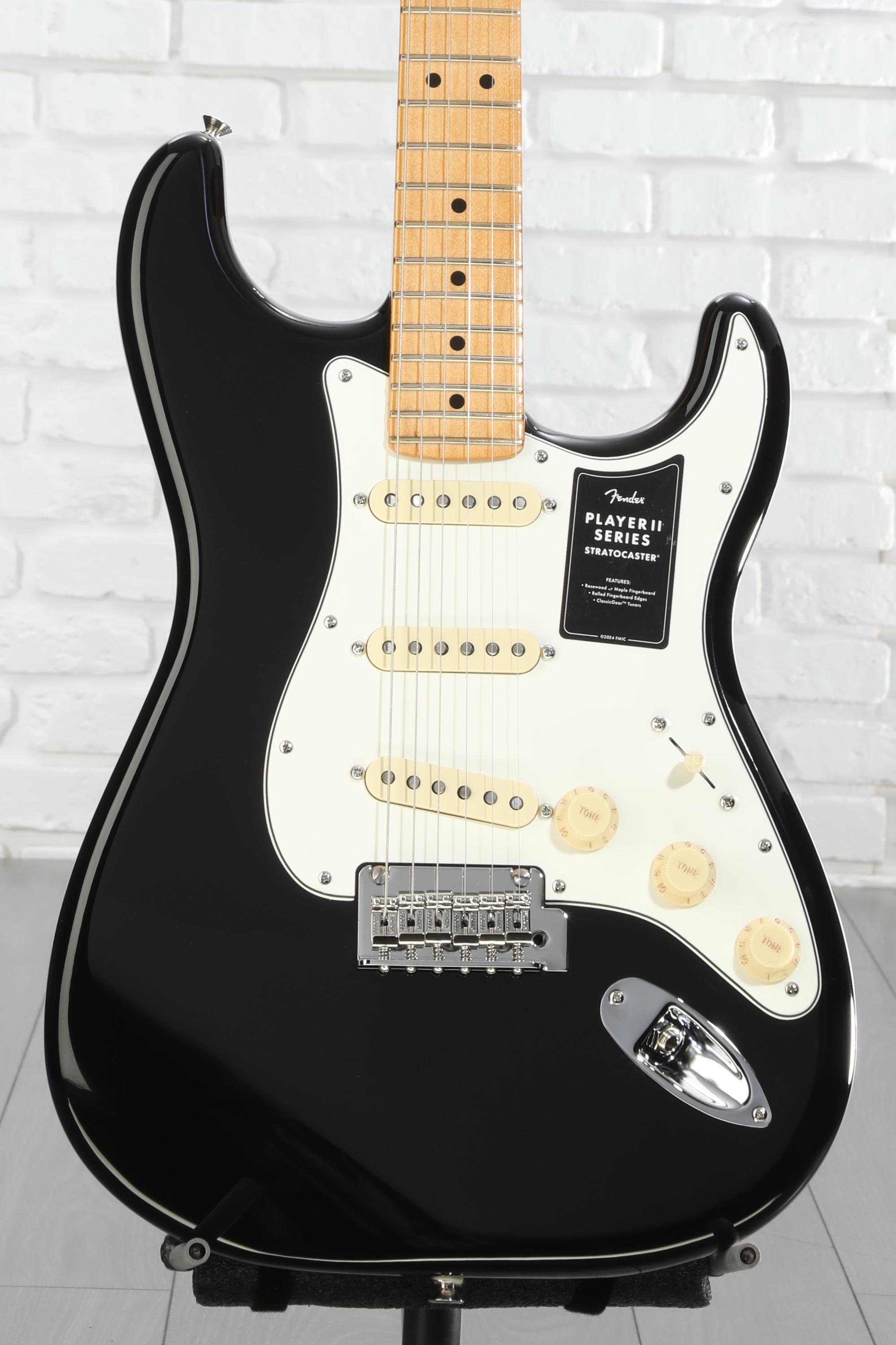 Fender Player II Stratocaster Electric Guitar - Black with Maple