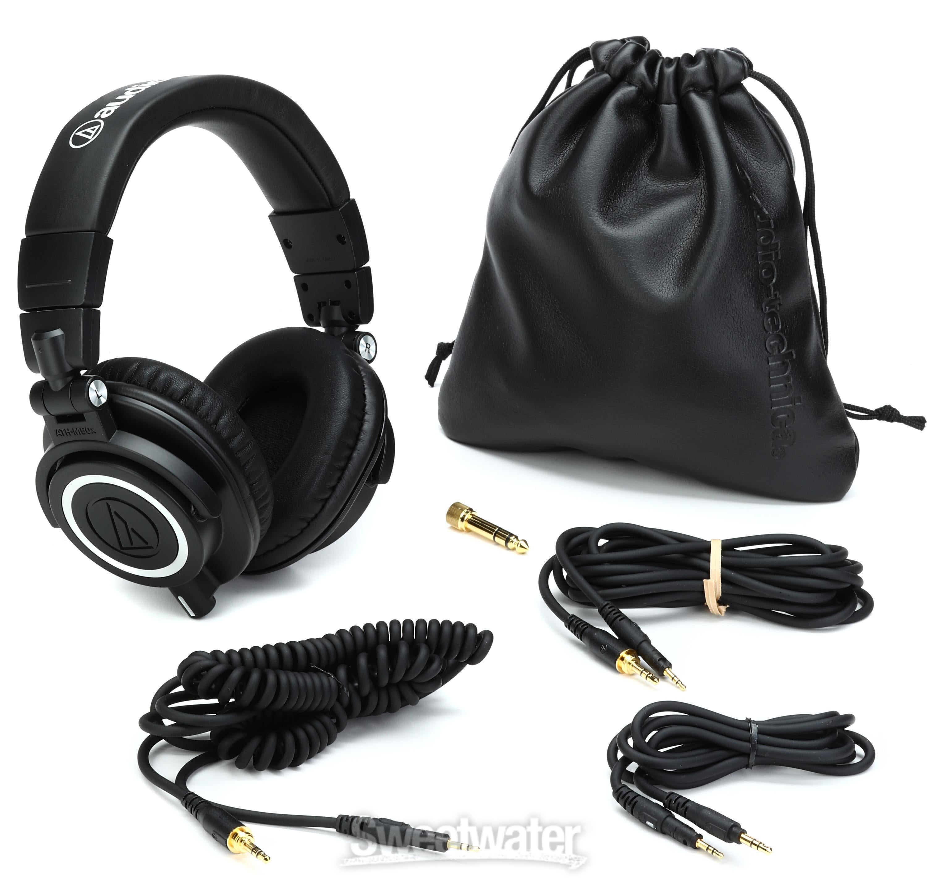 Audio-Technica ATH-M50x Closed-back Studio Monitoring Headphones