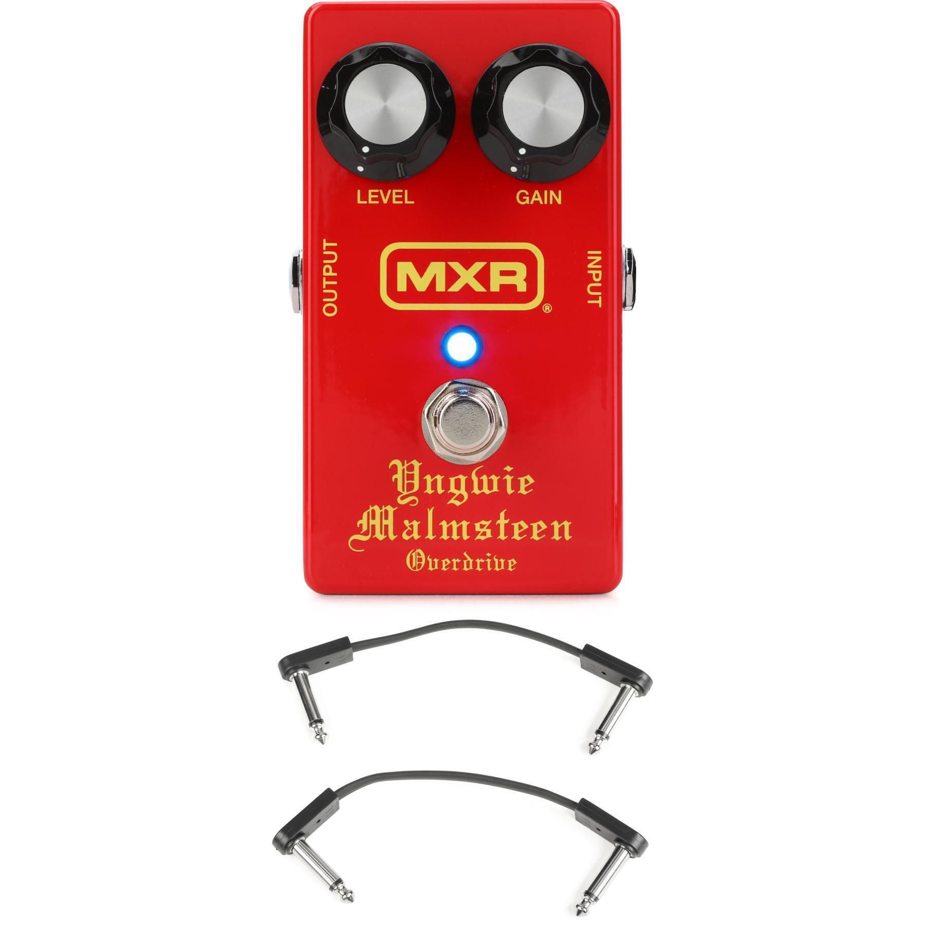 MXR Yngwie Malmsteen Overdrive Pedal with EBS Patch Cables - Red |  Sweetwater