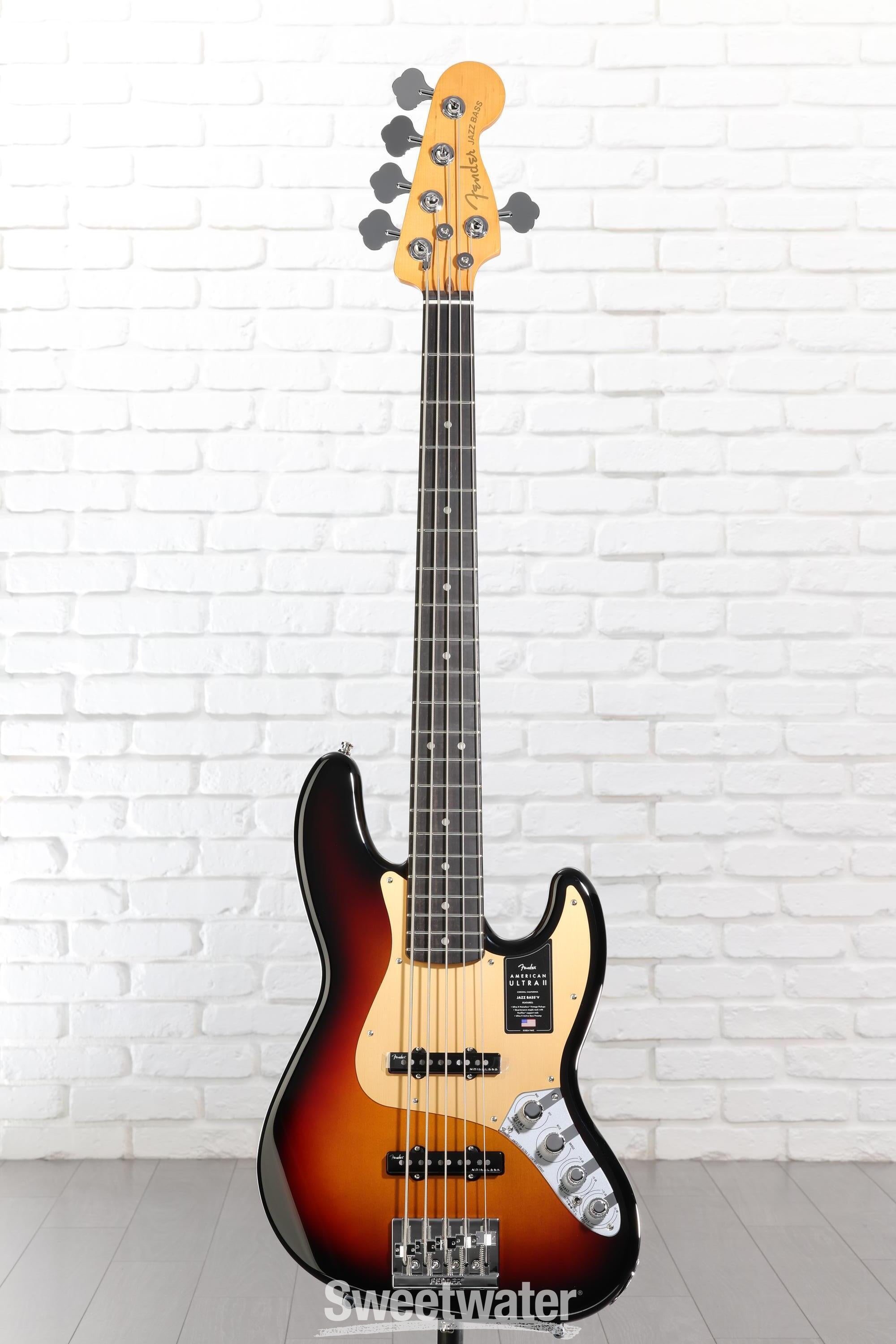 Fender American Ultra II Jazz Bass V - Ultraburst with Ebony