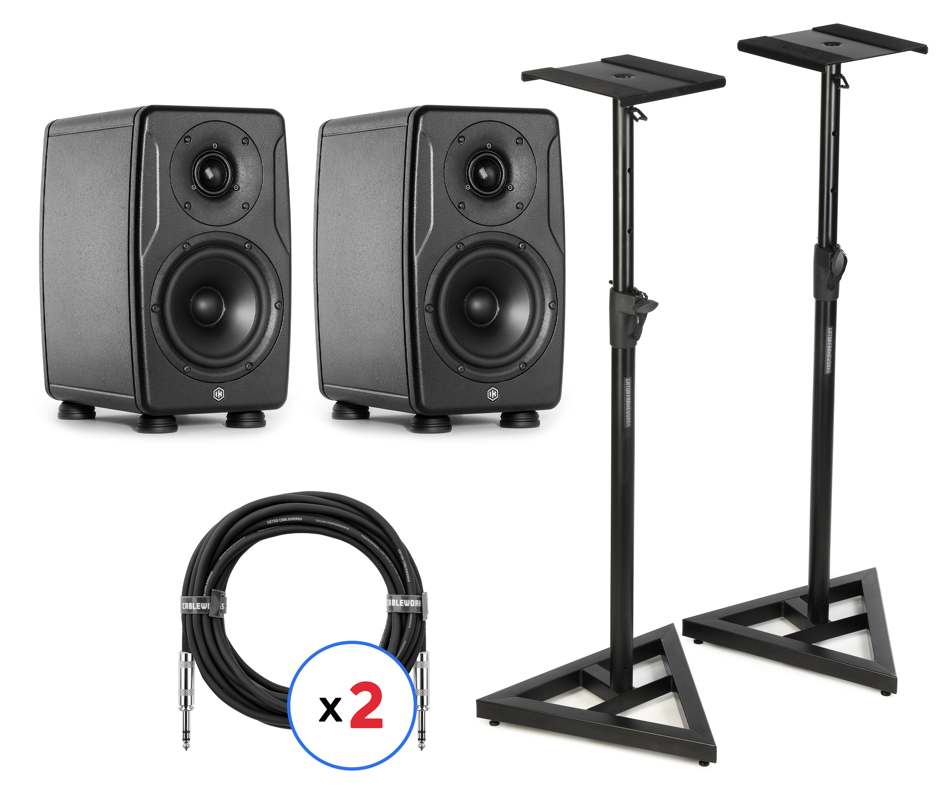 IK Multimedia iLoud Precision 5 MKII Powered Studio Monitors with