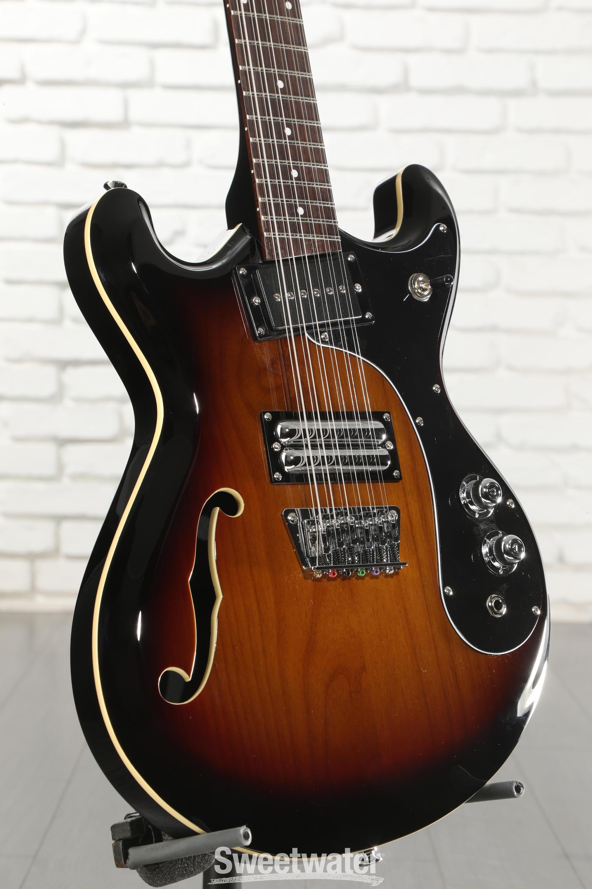 Photo of Danelectro 66-12, 12-string Electric Guitar - Transparent 3-Tone Burst