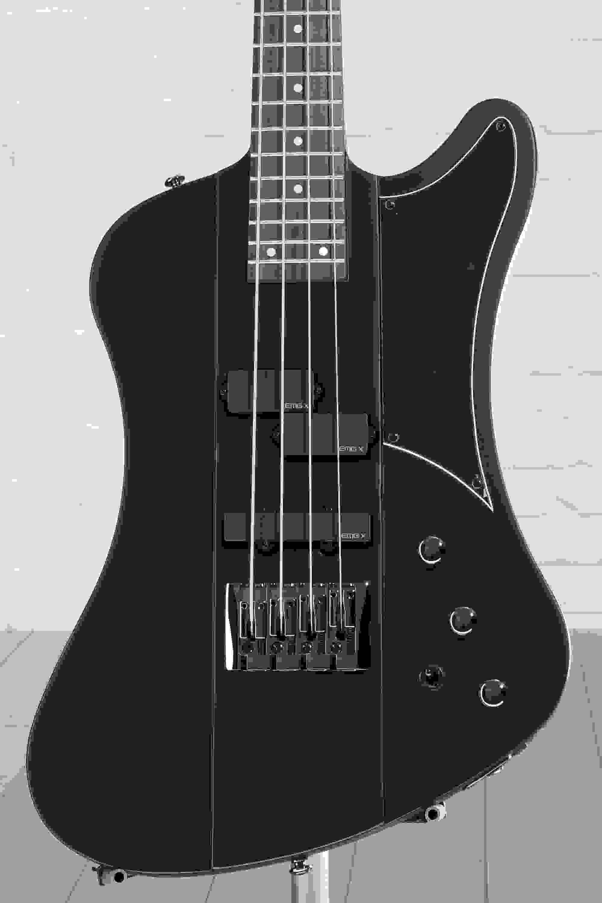 Schecter Nikki Sixx Signature Bass Guitar - Satin Black Sweetwater