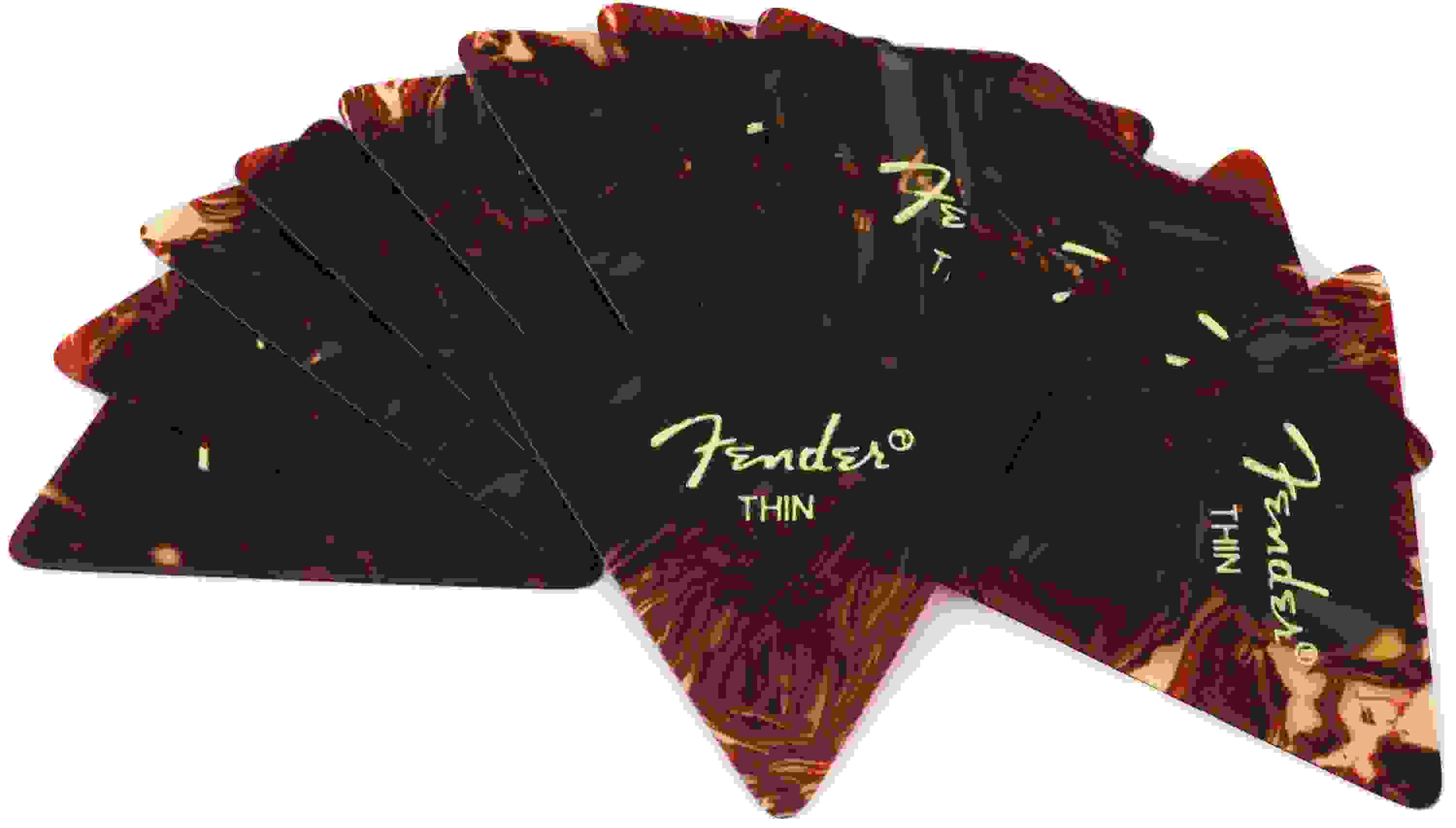 Fender 355 Shape Classic Celluloid Triangle Picks - Thin (12-pack)