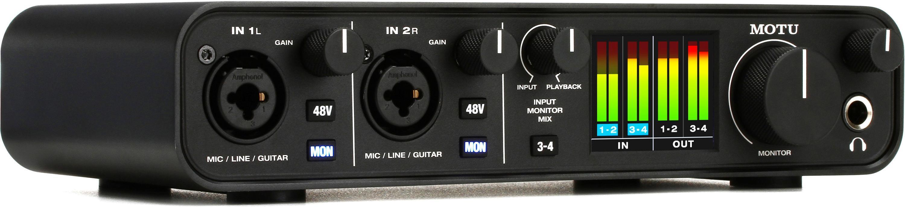 MOTU M4 4x4 USB-C Audio Interface | Sweetwater