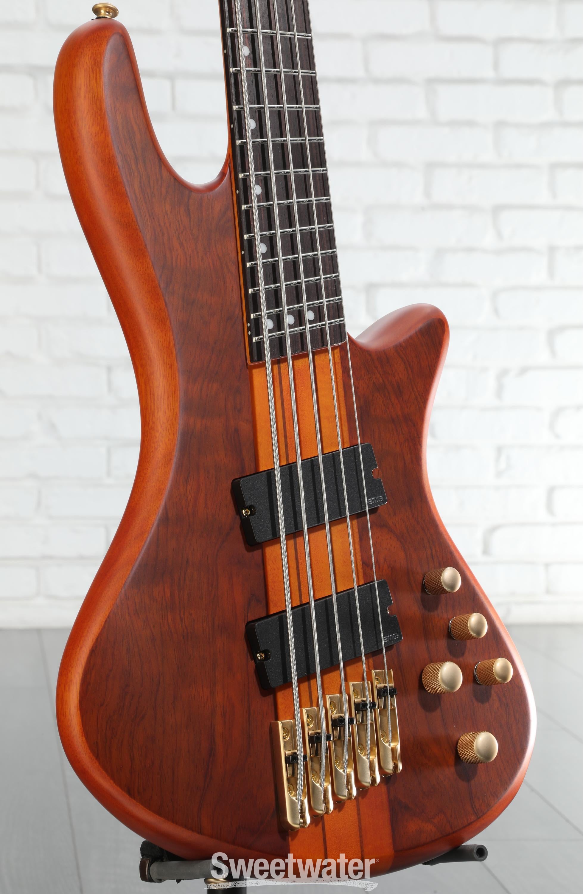 Schecter Stiletto Studio 5 FF Bass Guitar - Honey Satin
