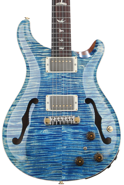 PRS Hollowbody II Piezo 10-Top Electric Guitar - Faded Blue