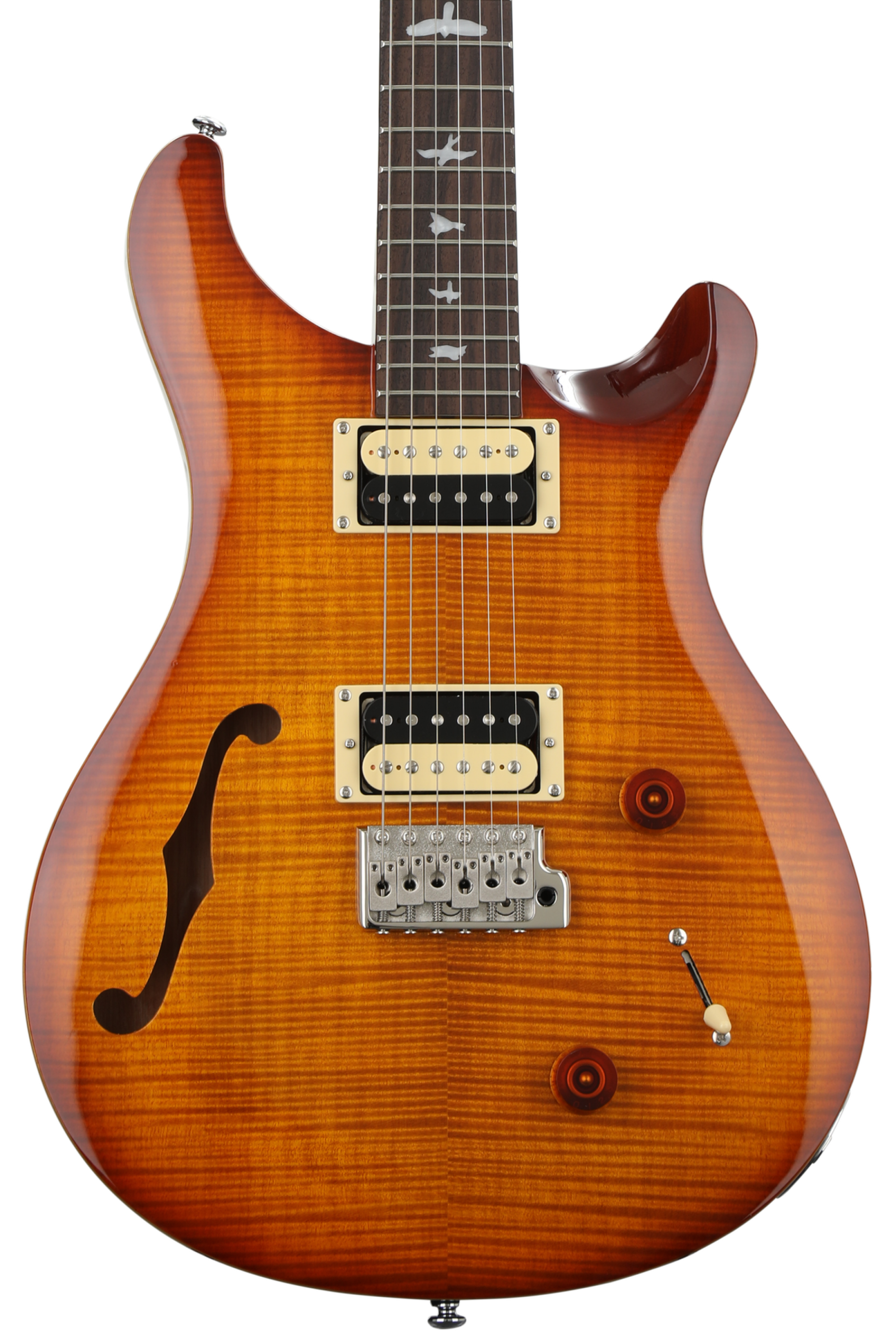 PRS SE Custom 22 Semi-Hollow Electric Guitar - Vintage Sunburst 