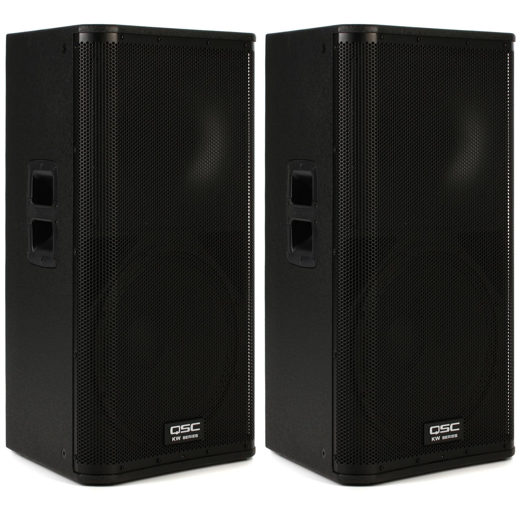QSC KW152 1000W 15 inch Powered Speaker Pair Sweetwater