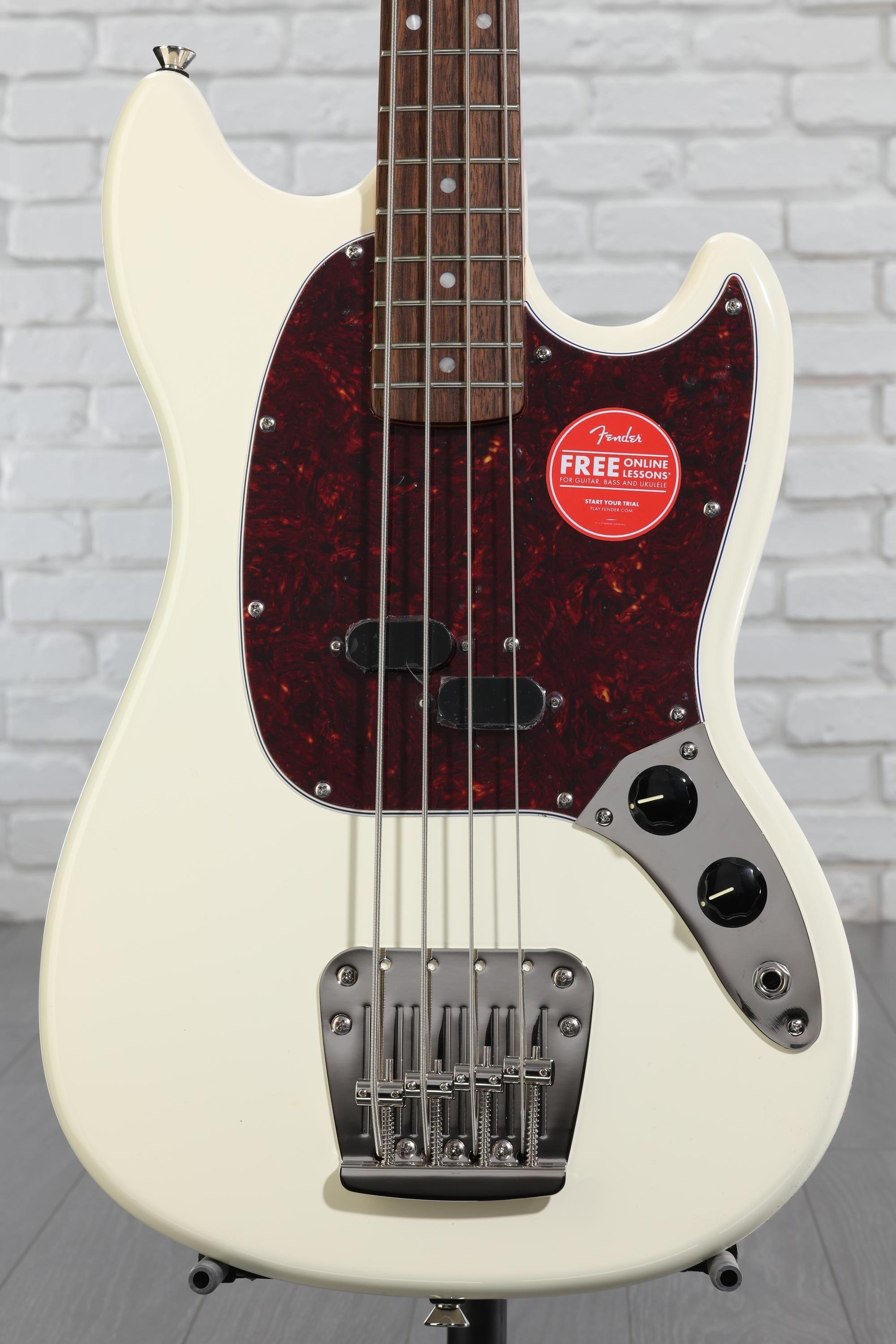 ベース Squier Mustang Bass Amazon.com: Squier Classic Vibe 60s Mustang Bass, Olympic