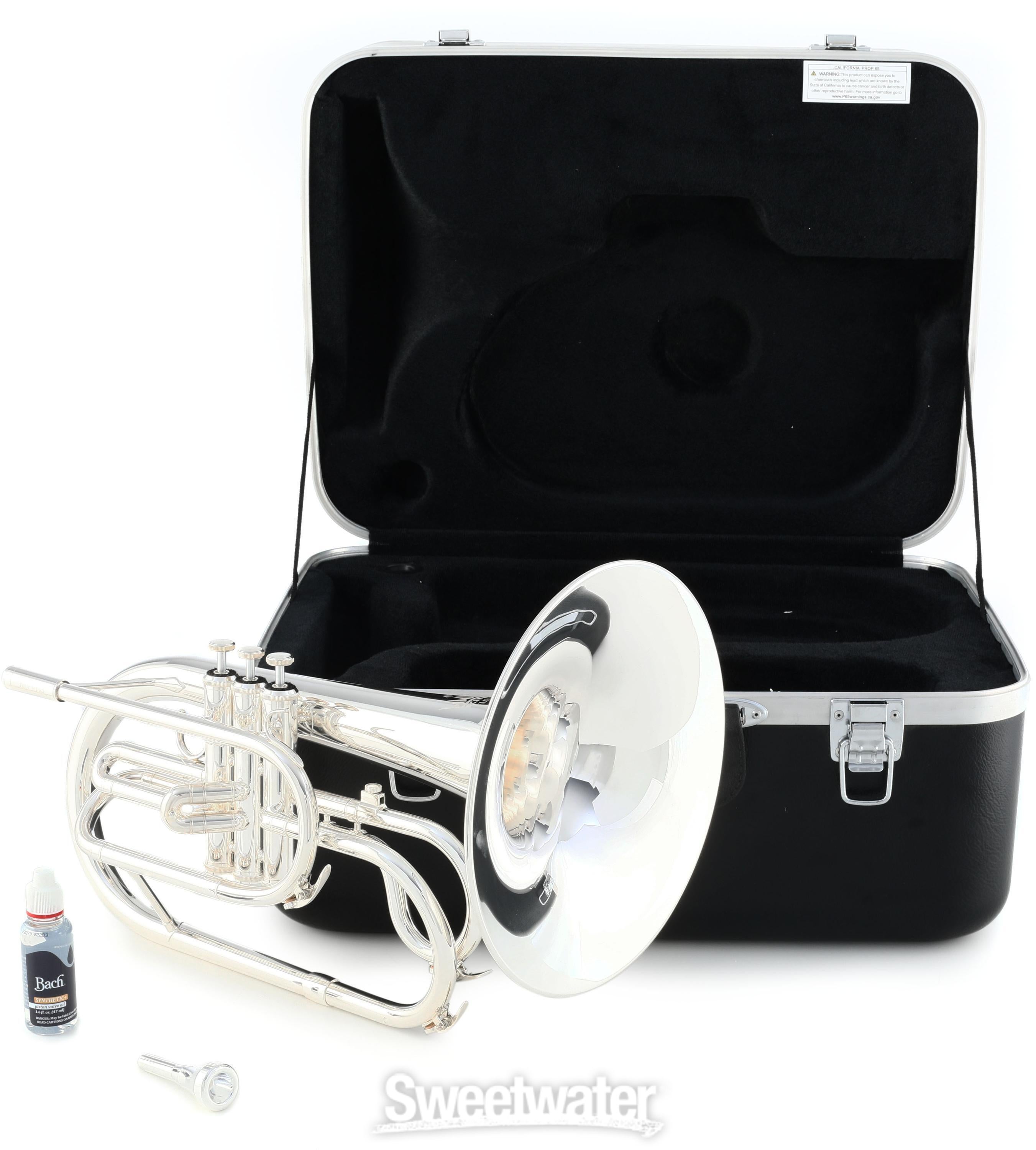 King KMP411S Marching Mellophone - Silver-plated | Sweetwater