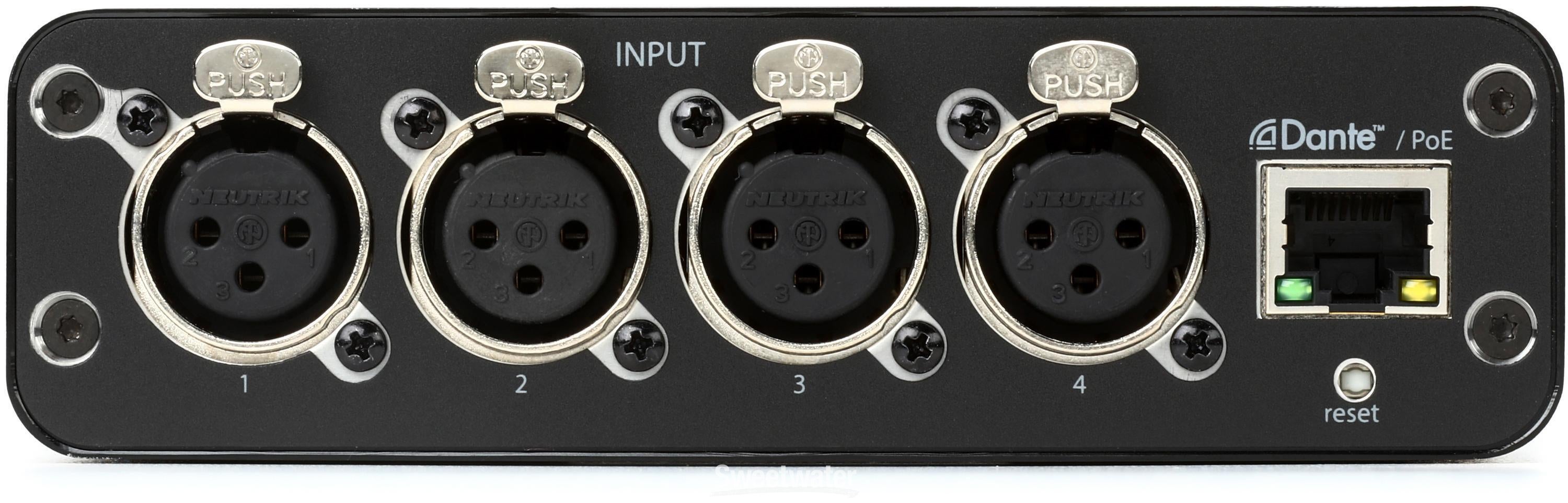 配信機器・PA機器・レコーディング機器 Shure ANI4IN Shure ANI4IN-XLR Audio Network Interface | Sweetwater