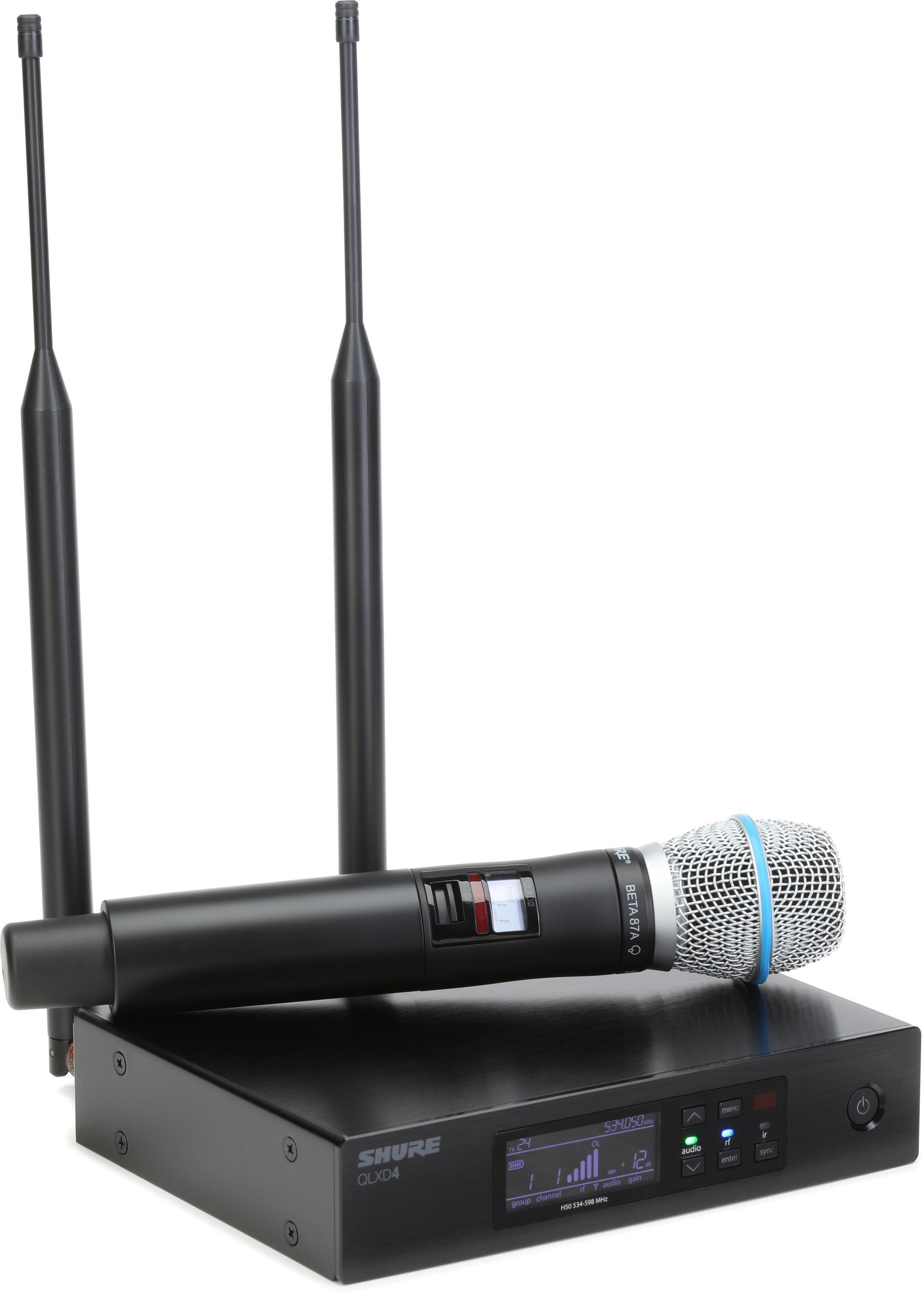 Shure QLXD2/B87A Wireless Handheld Microphone Transmitter with