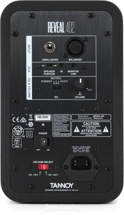 Tannoy Reveal 402 4-inch Powered Studio Monitor Reviews Sweetwater