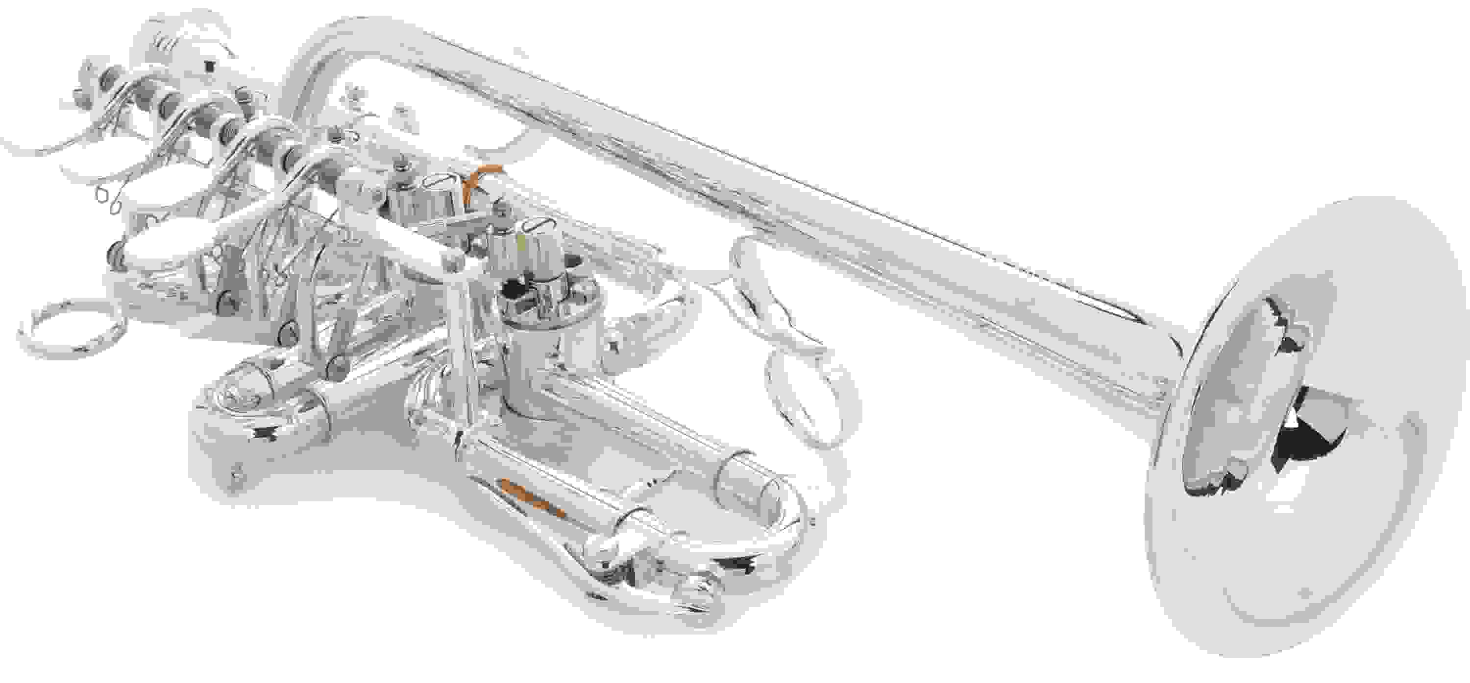 Yamaha YTR-988 Custom Series Bb/A Rotary Piccolo Trumpet - Silver-plated