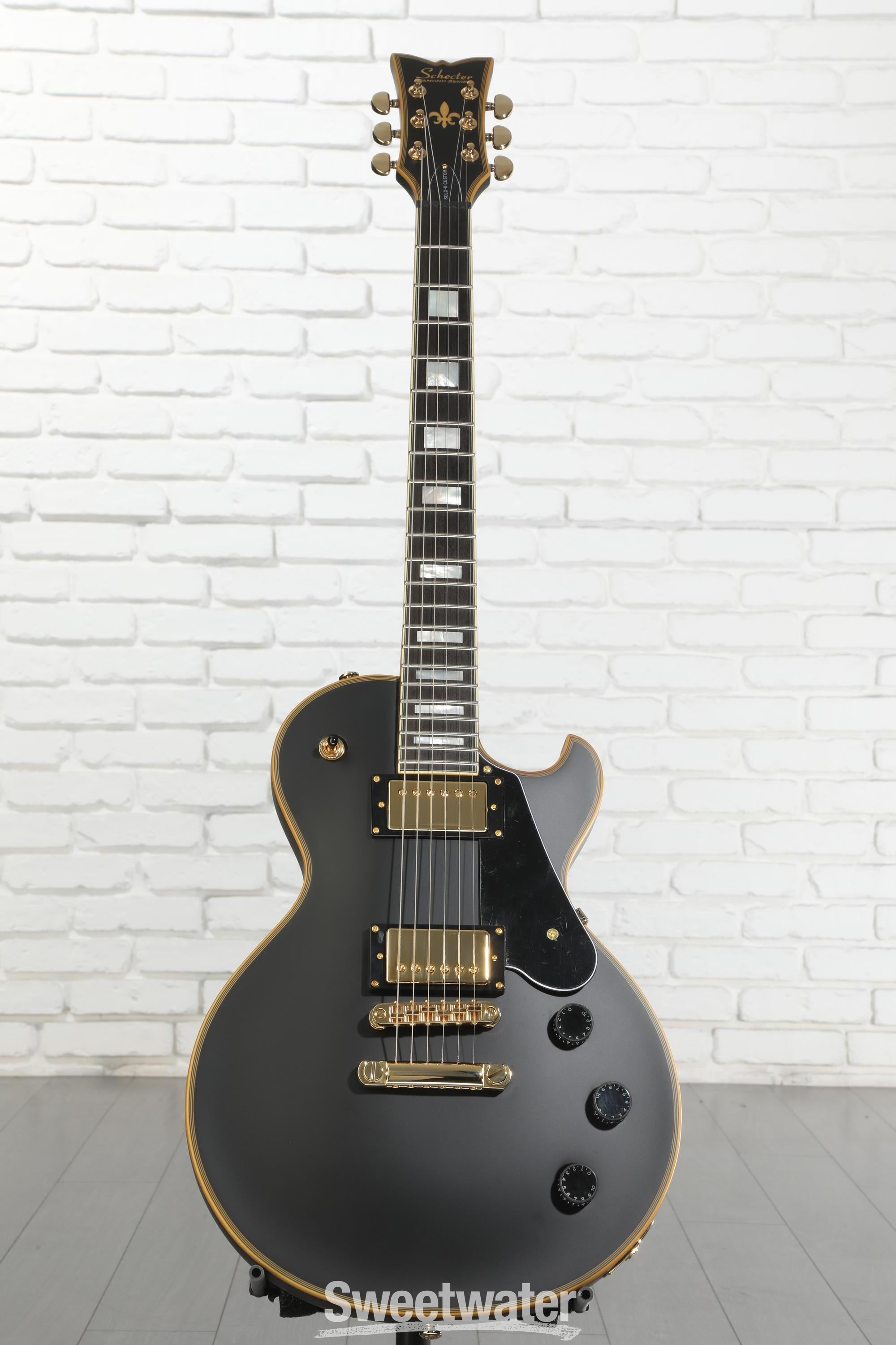 Schecter Solo-II Custom Electric Guitar - Aged Black Satin