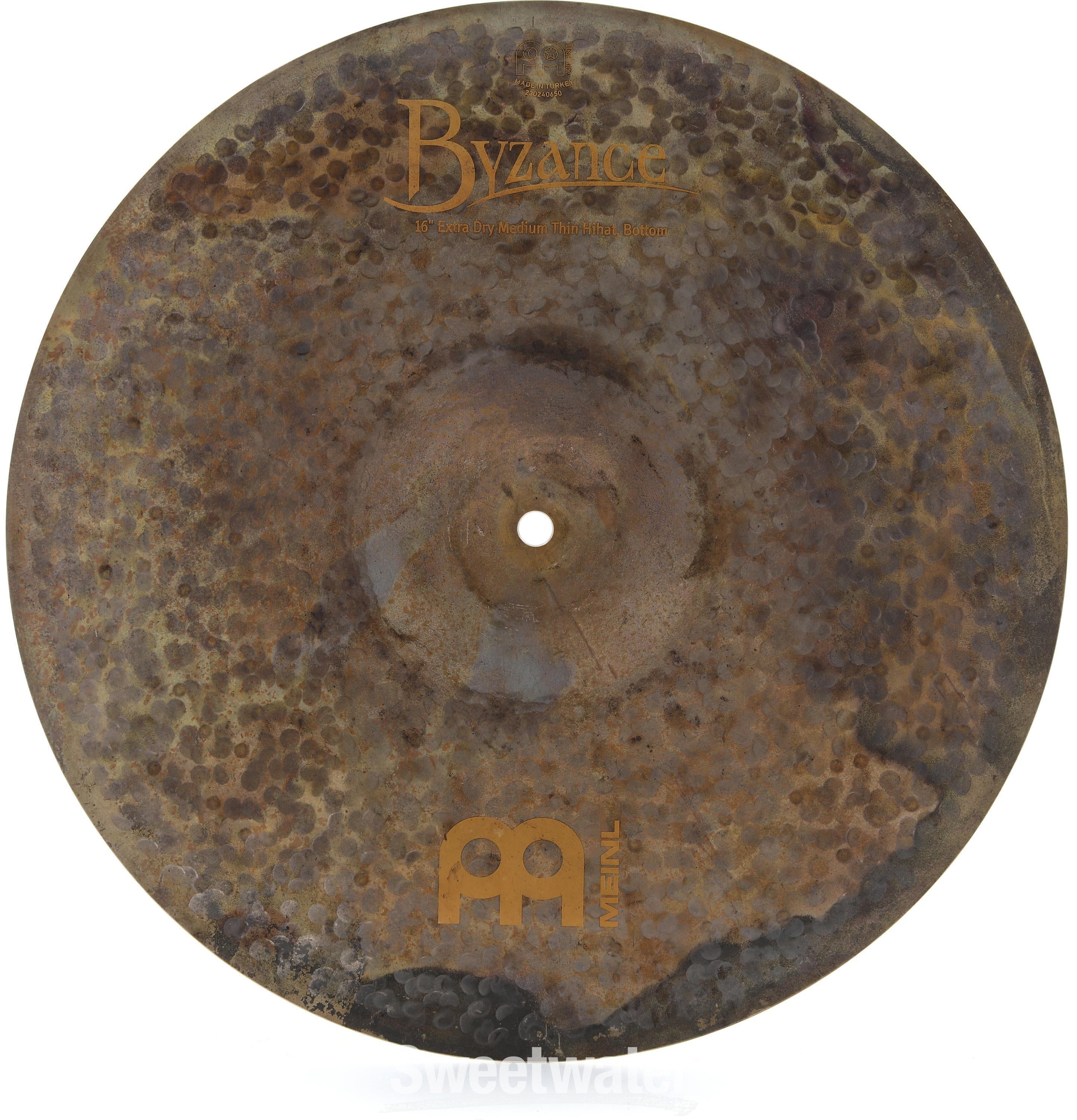 Meinl Cymbals 16 inch Byzance Extra Dry Medium Thin Hi-hat Cymbals