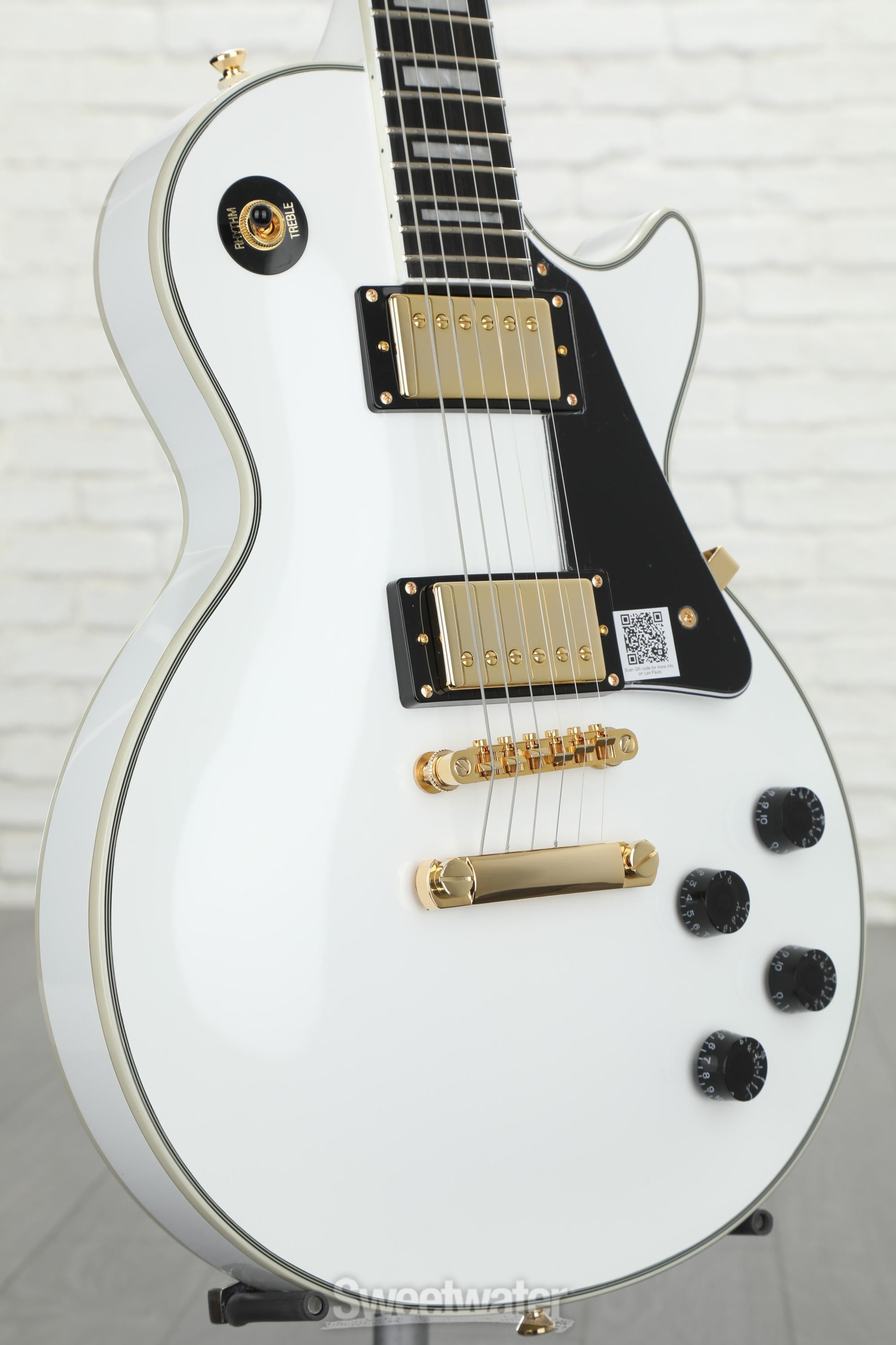 Epiphone Les Paul Custom Pro - Alpine White Reviews | Sweetwater