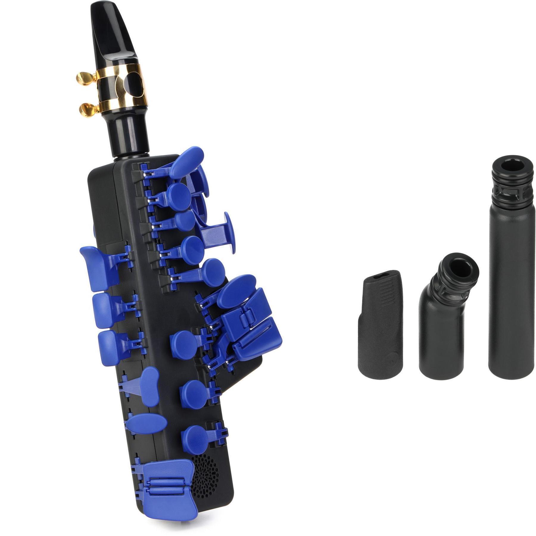 Photo of Odisei Music Travel Sax 2 Wind Synth/Controller with Accessory Pack - Blue Royal