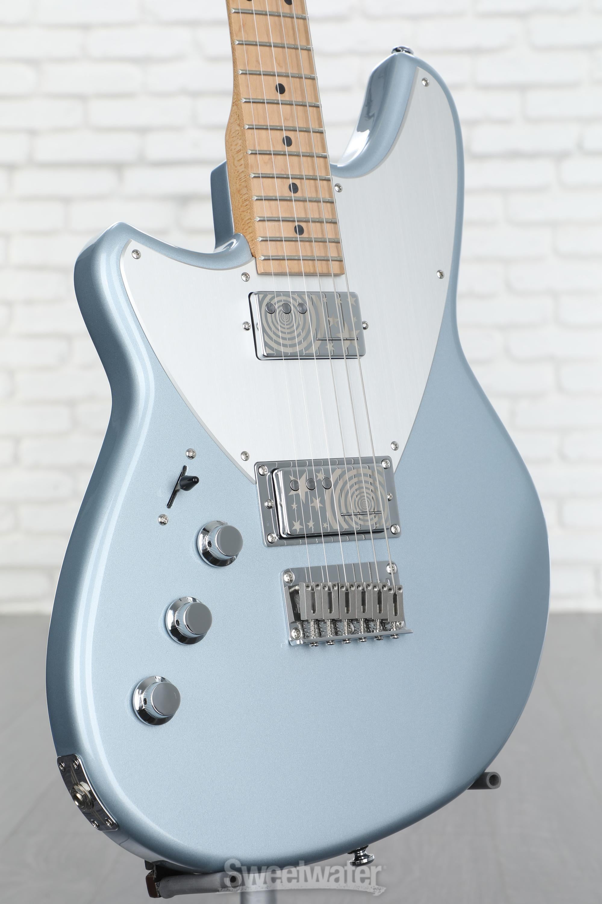 Reverend Billy Corgan Z-One Left-handed Electric Guitar - Silver