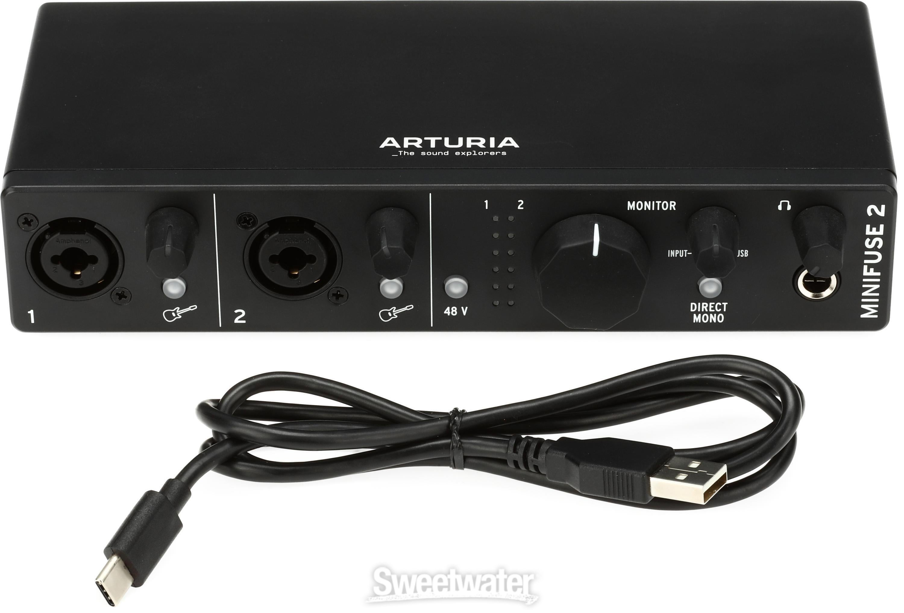 Arturia MiniFuse 2 USB-C Audio Interface - Black | Sweetwater