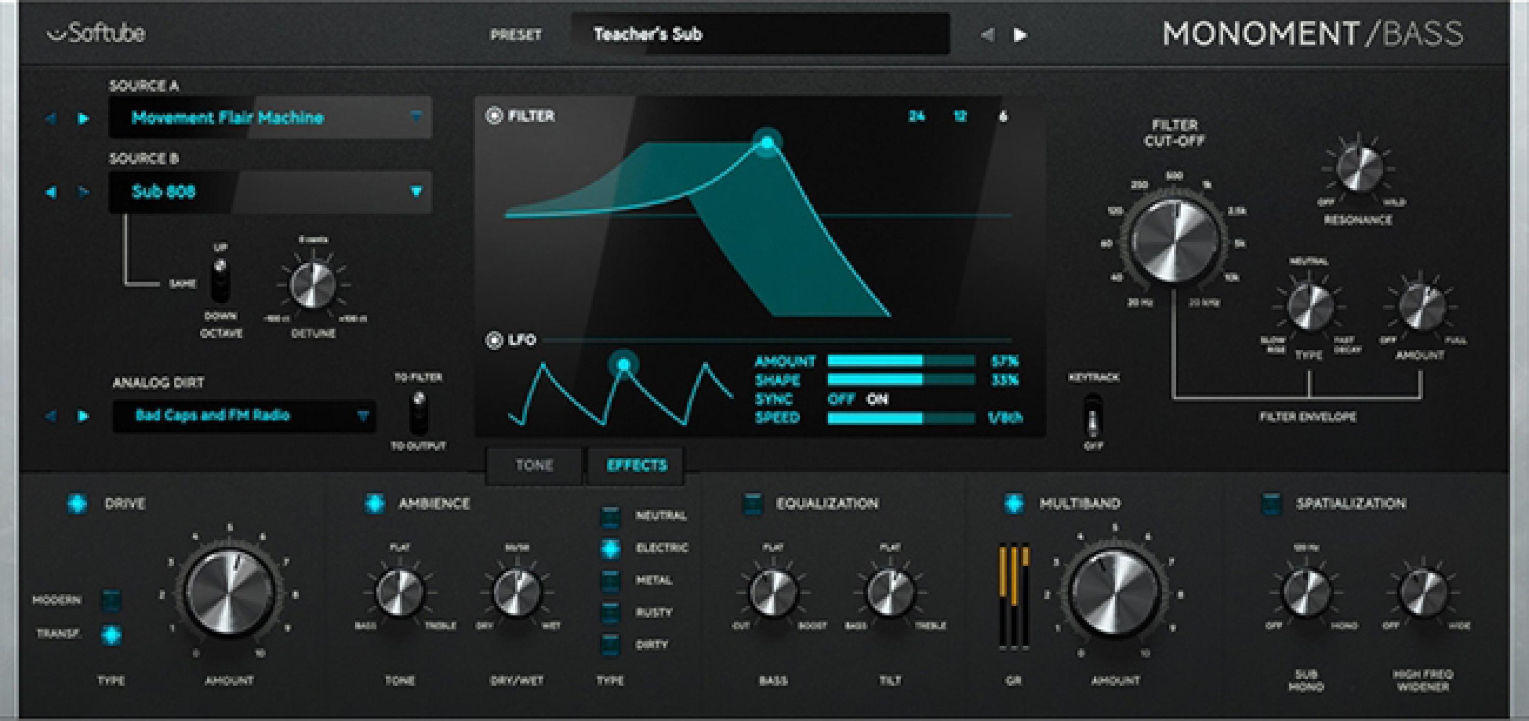 Softube Monoment Bass - Plug-in | Sweetwater