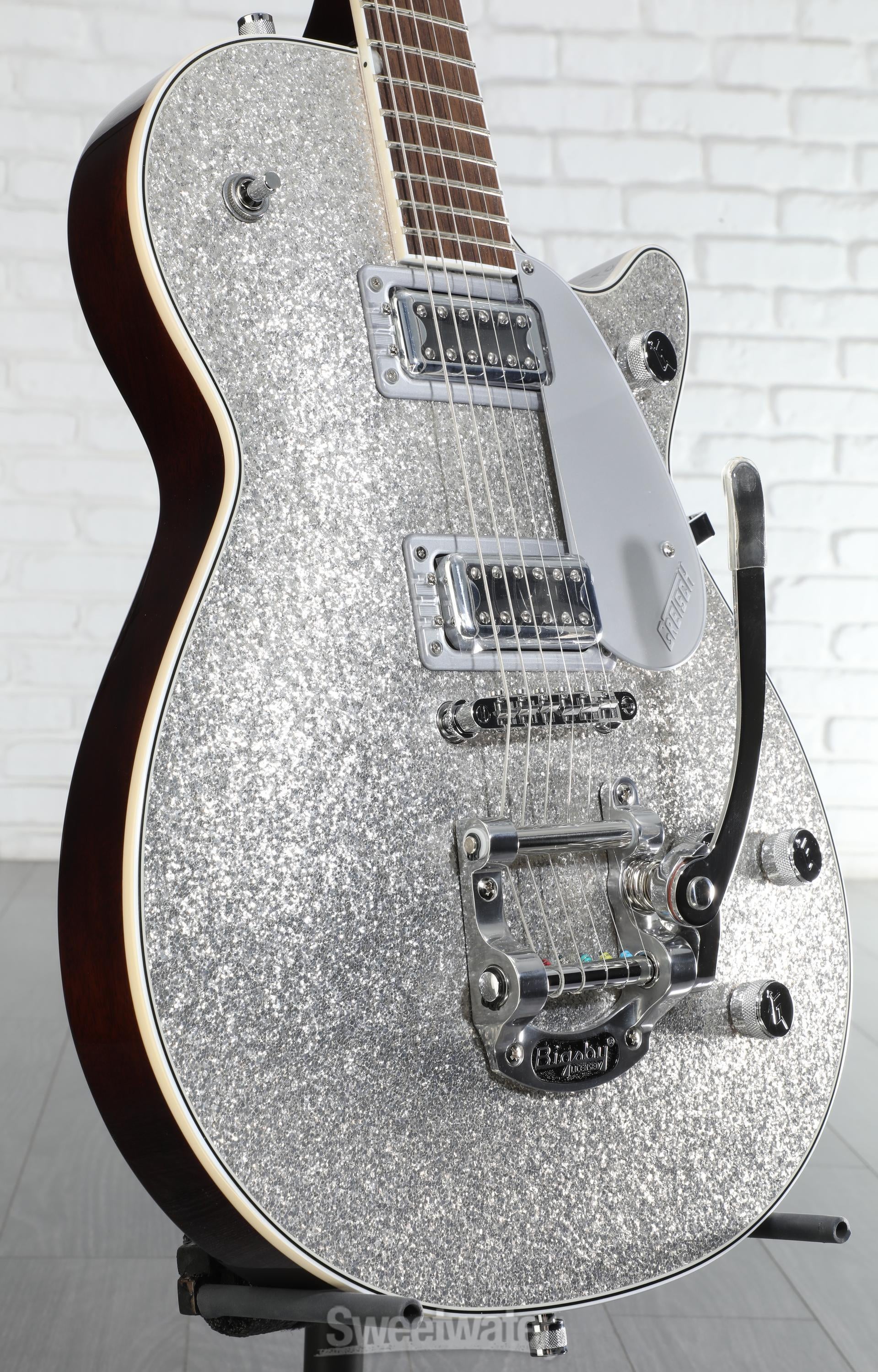 Gretsch Electromatic Jet Electric Guitar - Silver Sparkle | Sweetwater