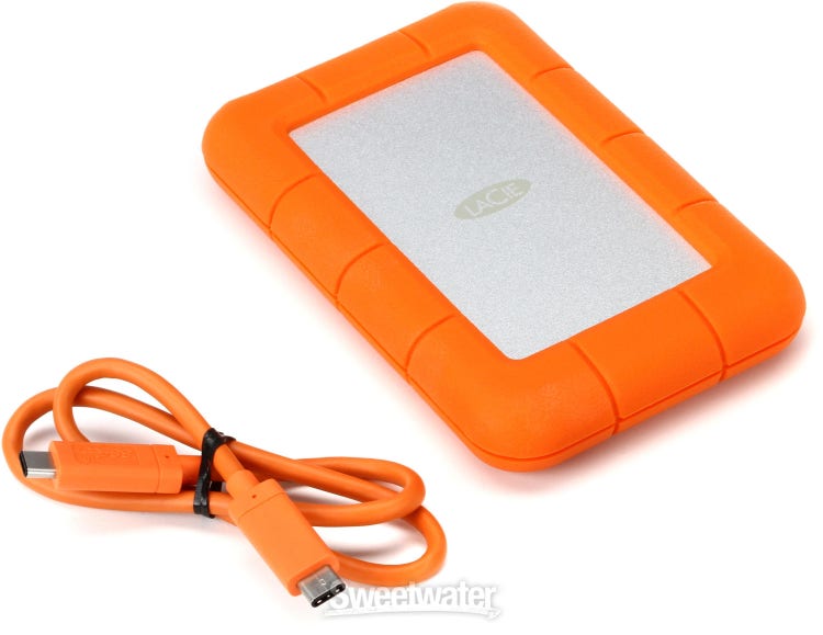 LaCie Rugged USB-C 4 TB, Disque Dur Externe Portable pour Mac, 2,5 Pouces,  USB-C, Mac, PC pas cher