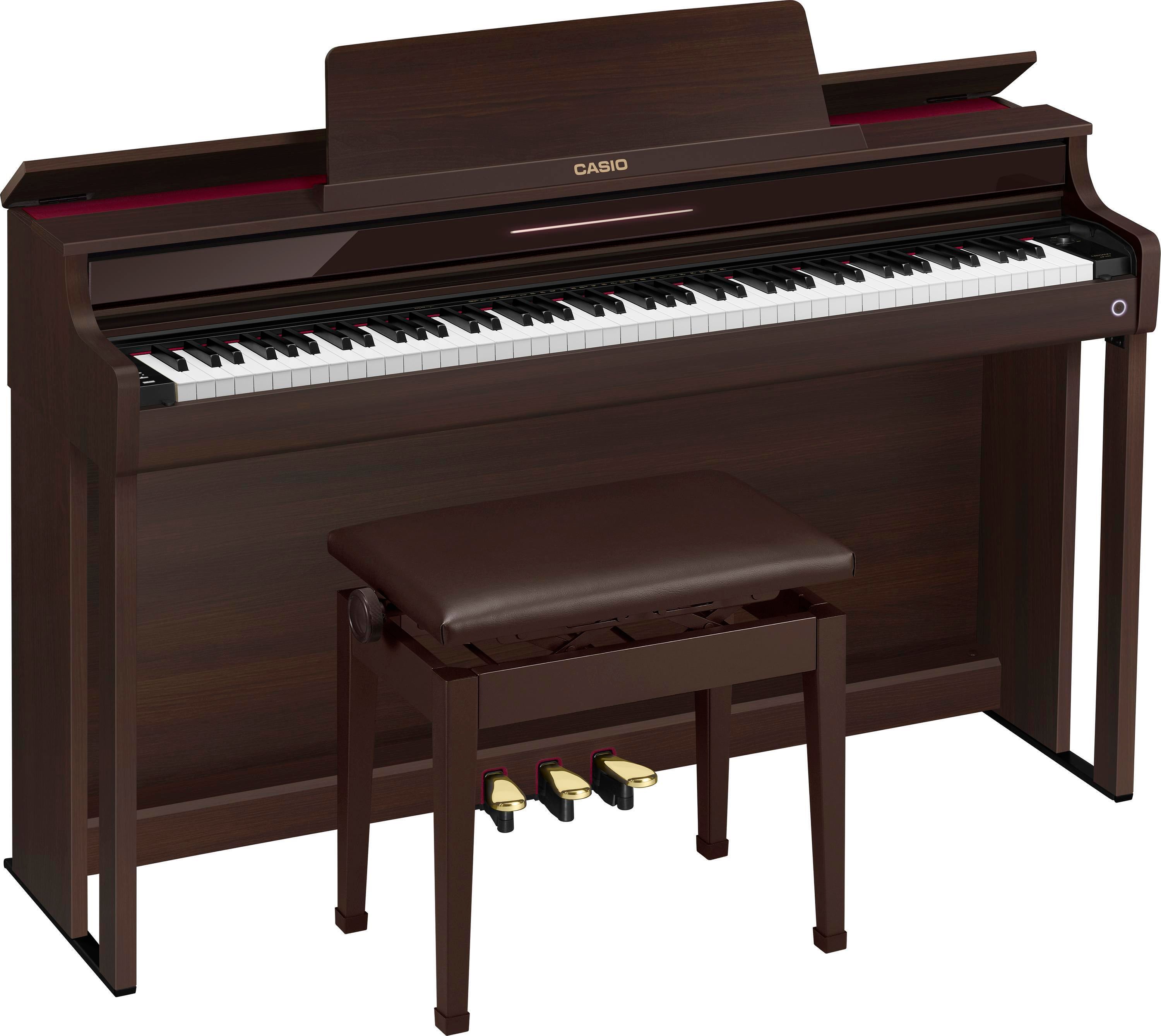 New Casio AP-750 Celviano Digital Upright Piano with Bench - Black