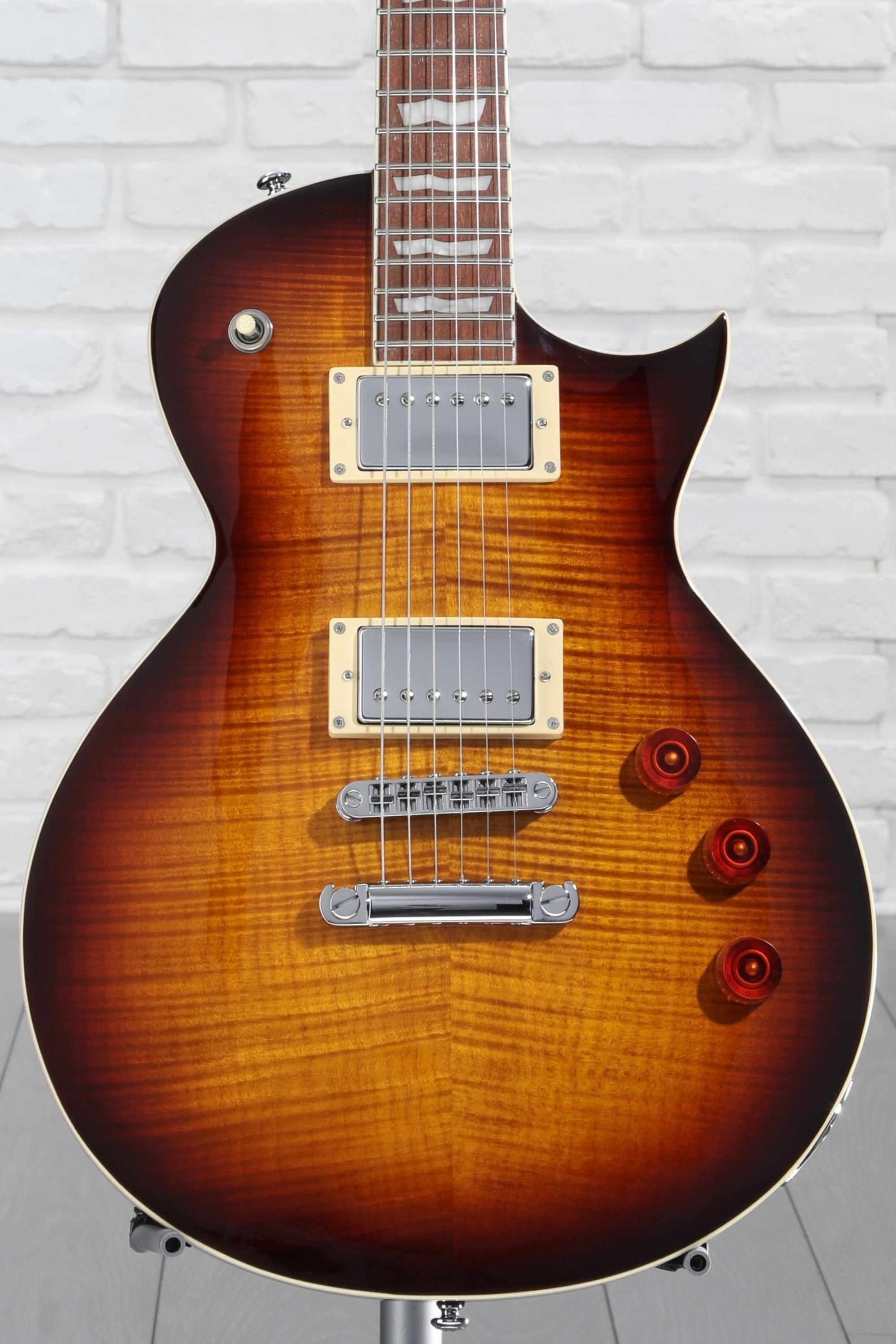 ESP LTD EC-256FM Electric Guitar - Dark Brown Sunburst | Sweetwater