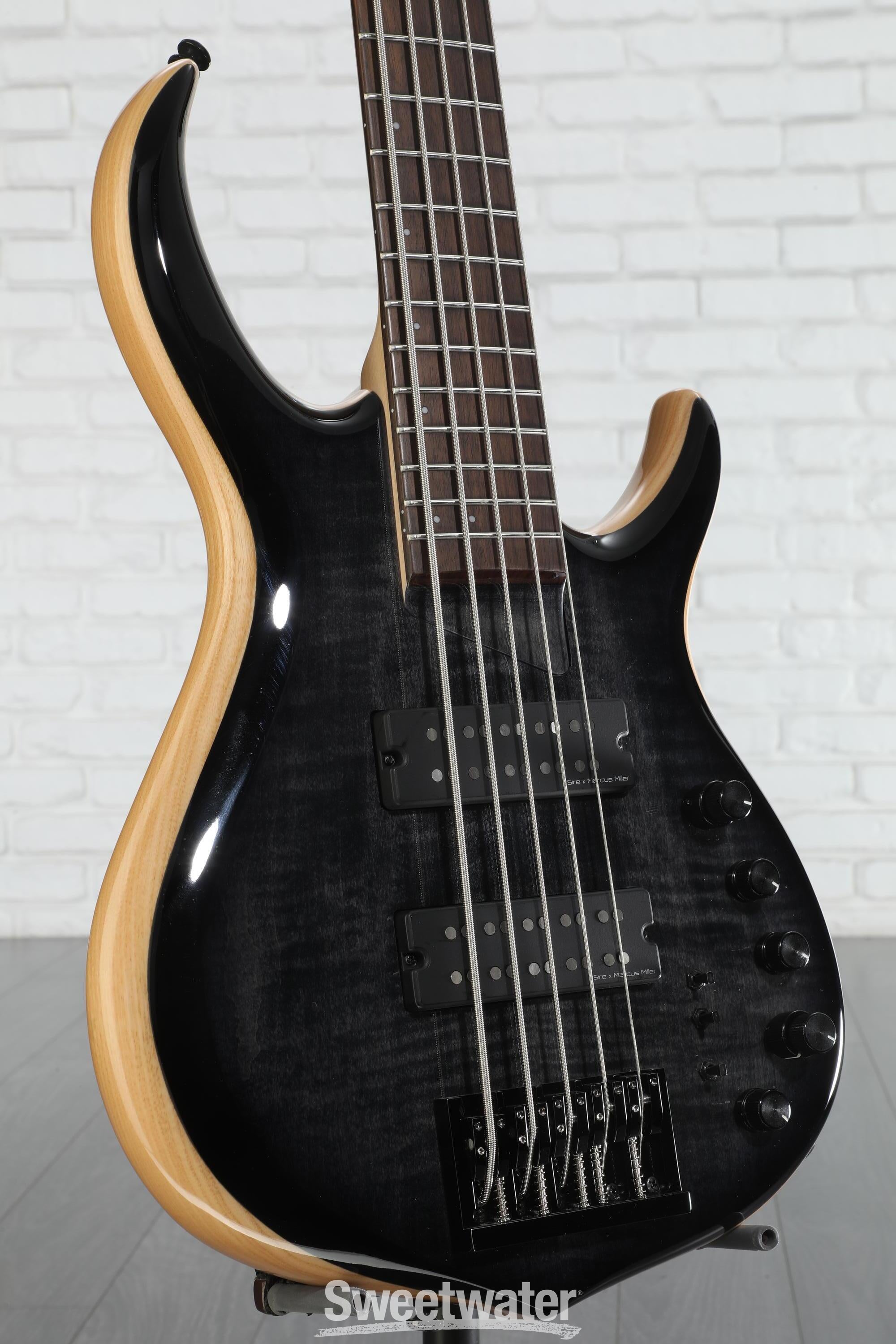 Sire Marcus Miller M7 Swamp Ash 5-string Bass Guitar - Transparent Black