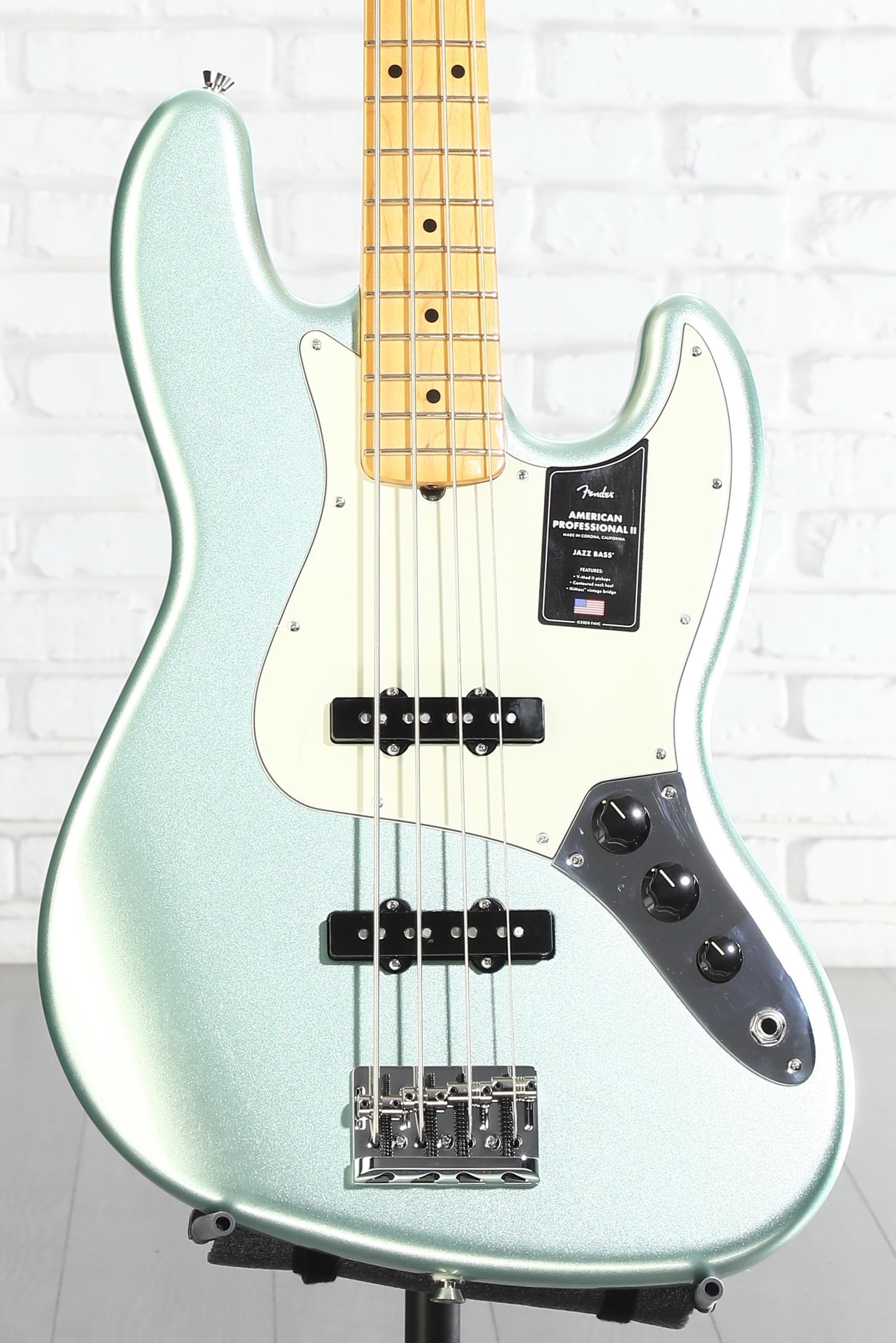 Fender American Professional II Jazz Bass - Mystic Surf Green with