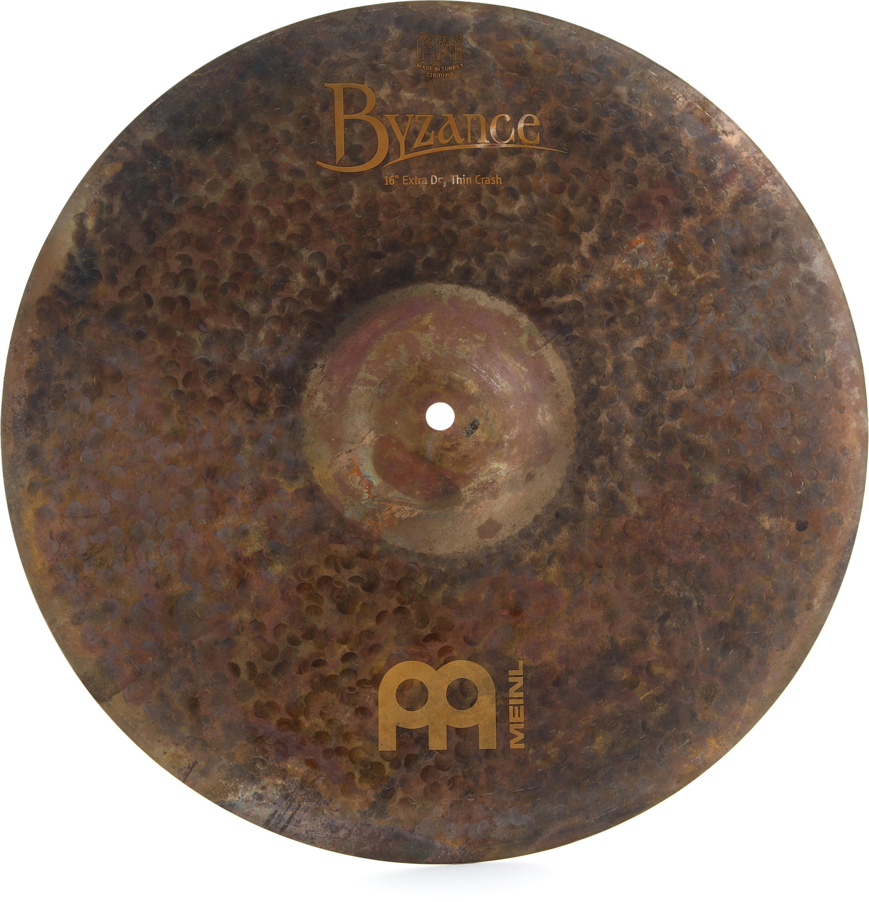 Meinl Cymbals 16 inch Byzance Extra Dry Thin Crash Cymbal | Sweetwater