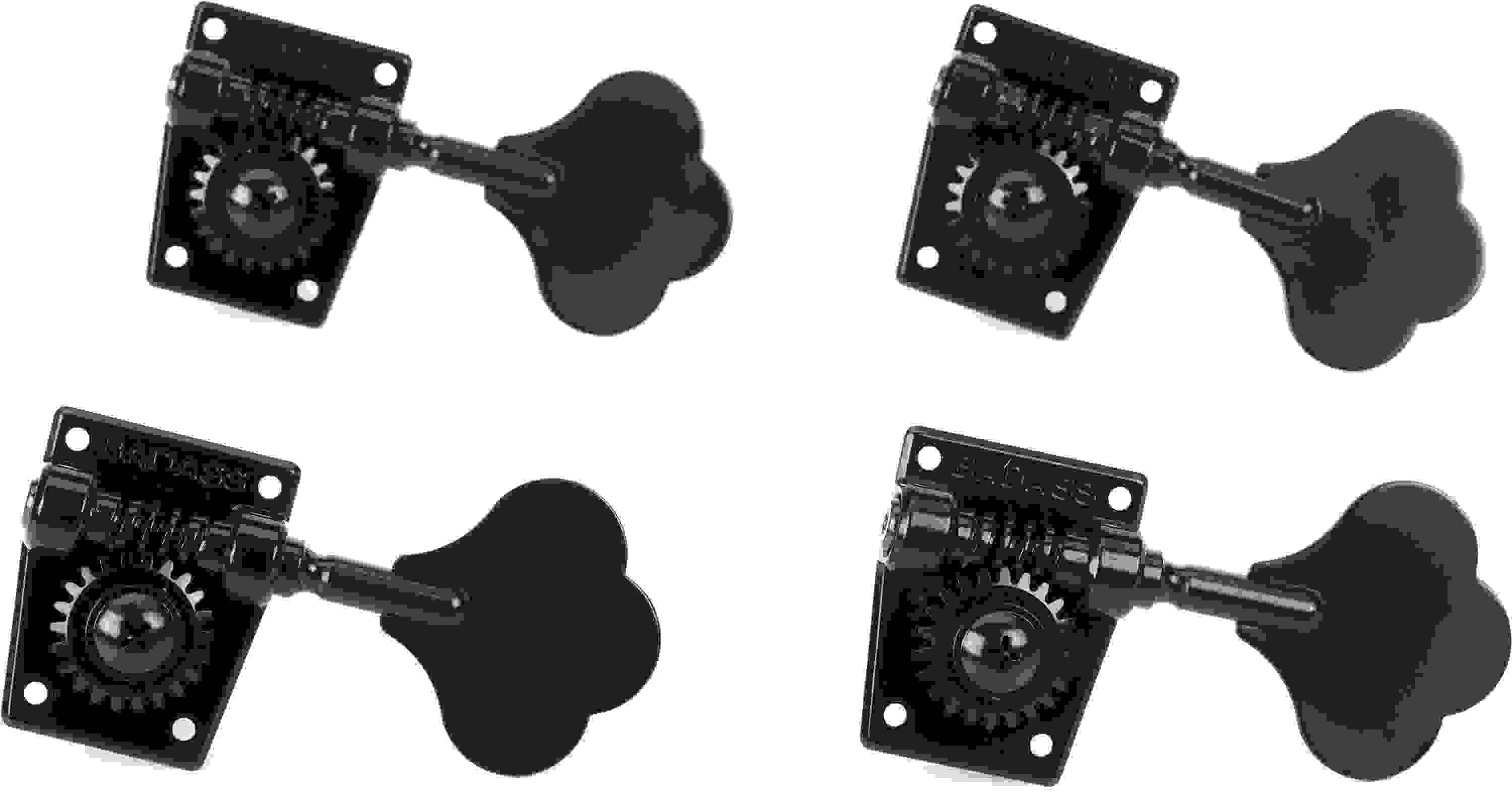 Leo Quan Badass OGT Opengear Bass Tuning Machines Large Post, Black