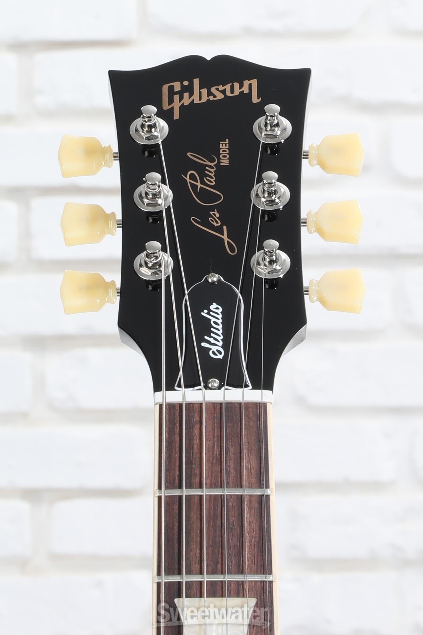 Gibson Les Paul Studio Electric Guitar - Ebony | Sweetwater Gibson Les Paul Studio Electric Guitar - Ebony | Sweetwater