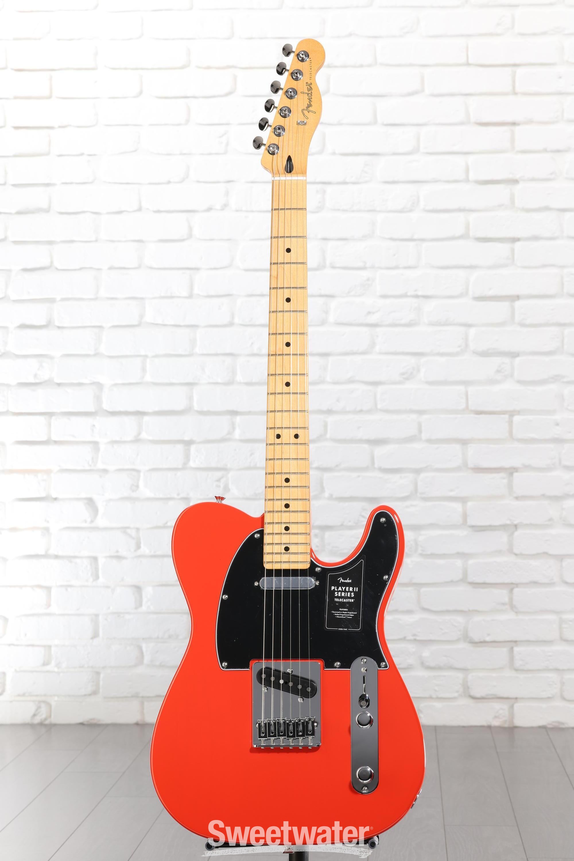 Fender Player II Telecaster Electric Guitar - Coral Red with Maple